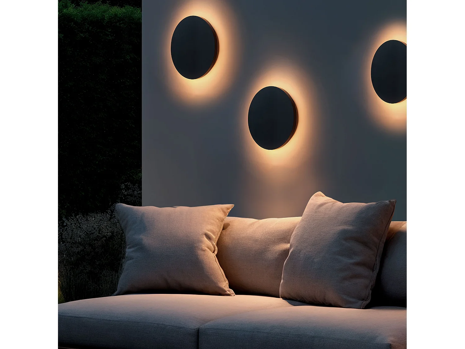 Applique da Parete per Esterno LED 18W Alluminio CCT Selezionabile Blekkom M Antracite