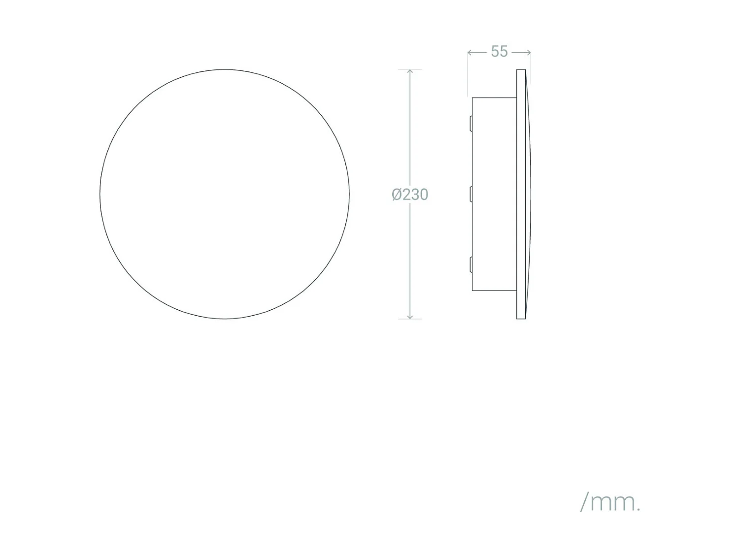 Applique da Parete per Esterno LED 18W Alluminio CCT Selezionabile Blekkom M Antracite
