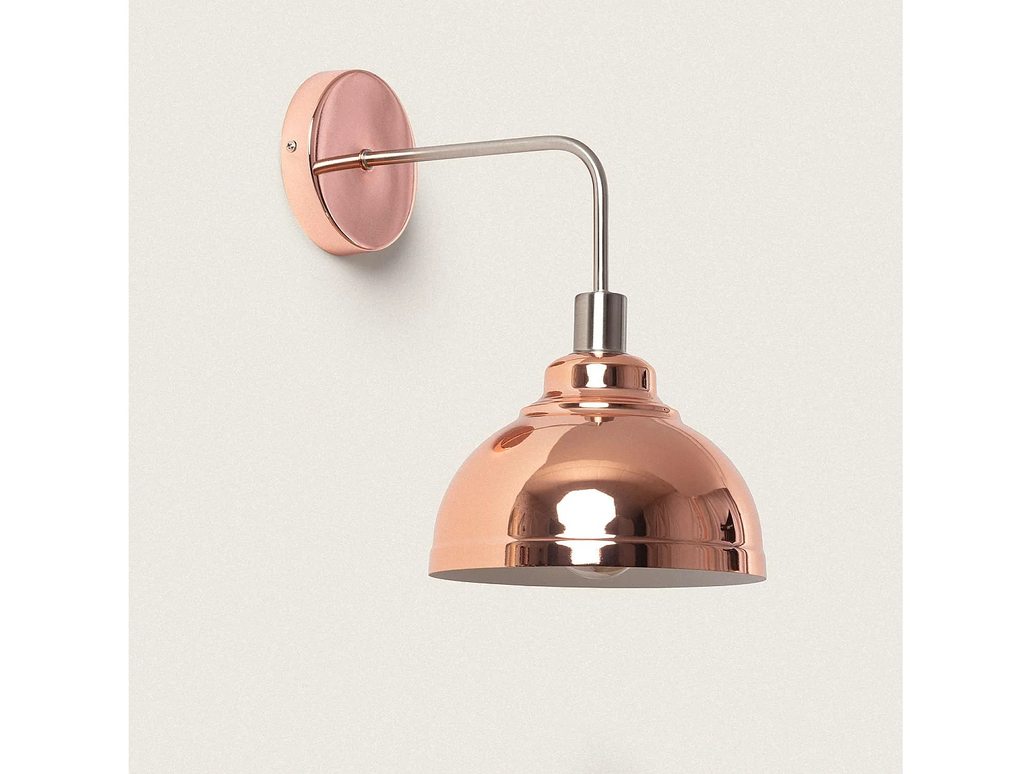 Aplique de Pared Metal 1 Foco Saloon para bombilla E14 Latón