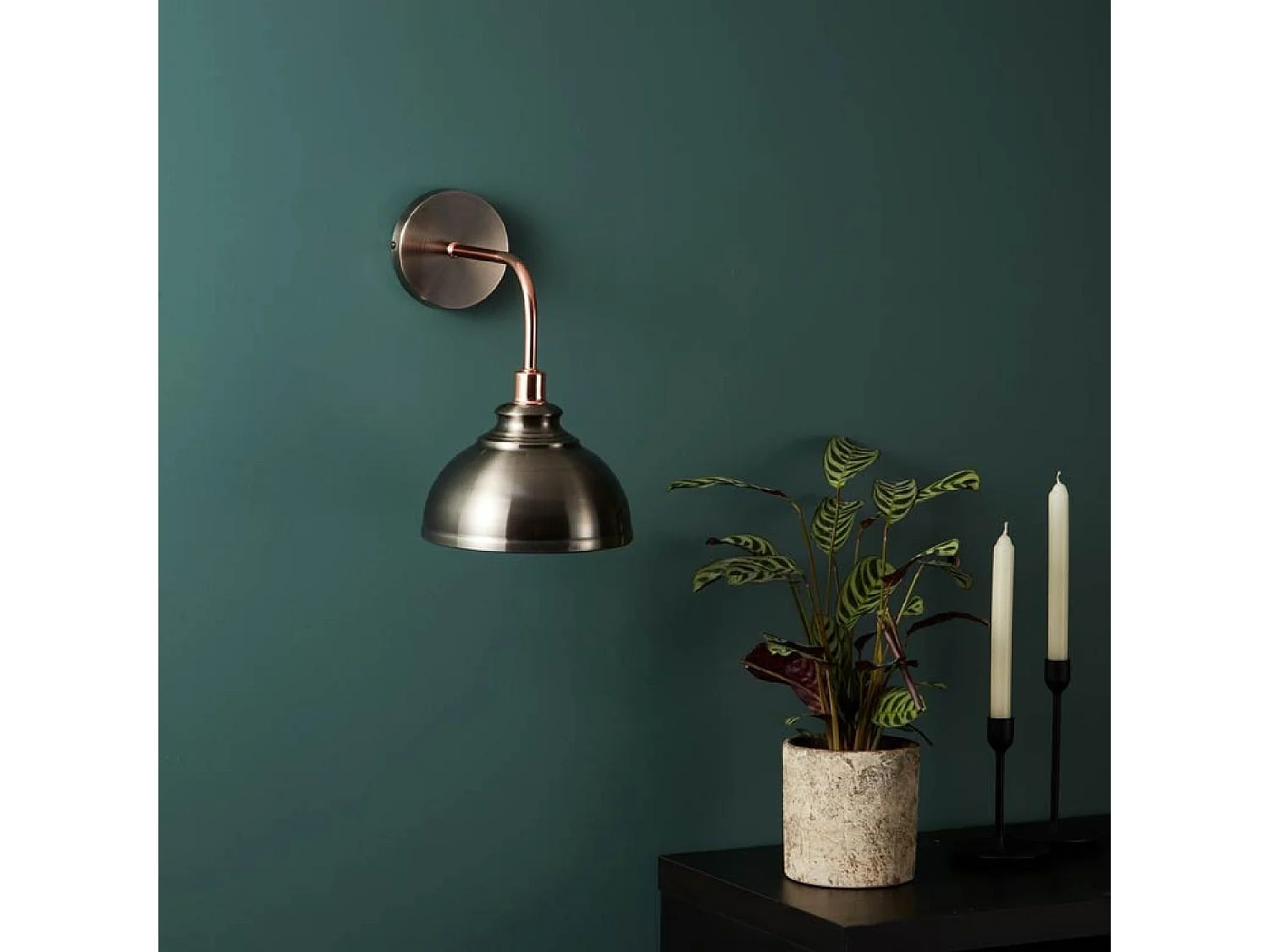 Aplique de Pared Metal 1 Foco Saloon para bombilla E14 Latón