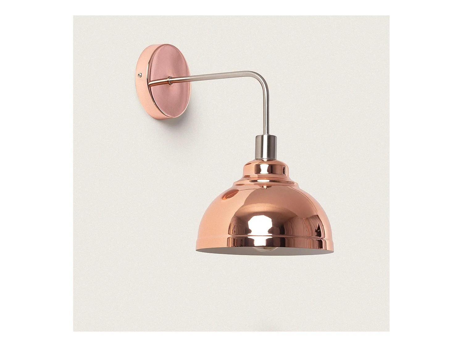 Applique Murale Métal 1 Spot Saloon pour ampoule E14 Laiton