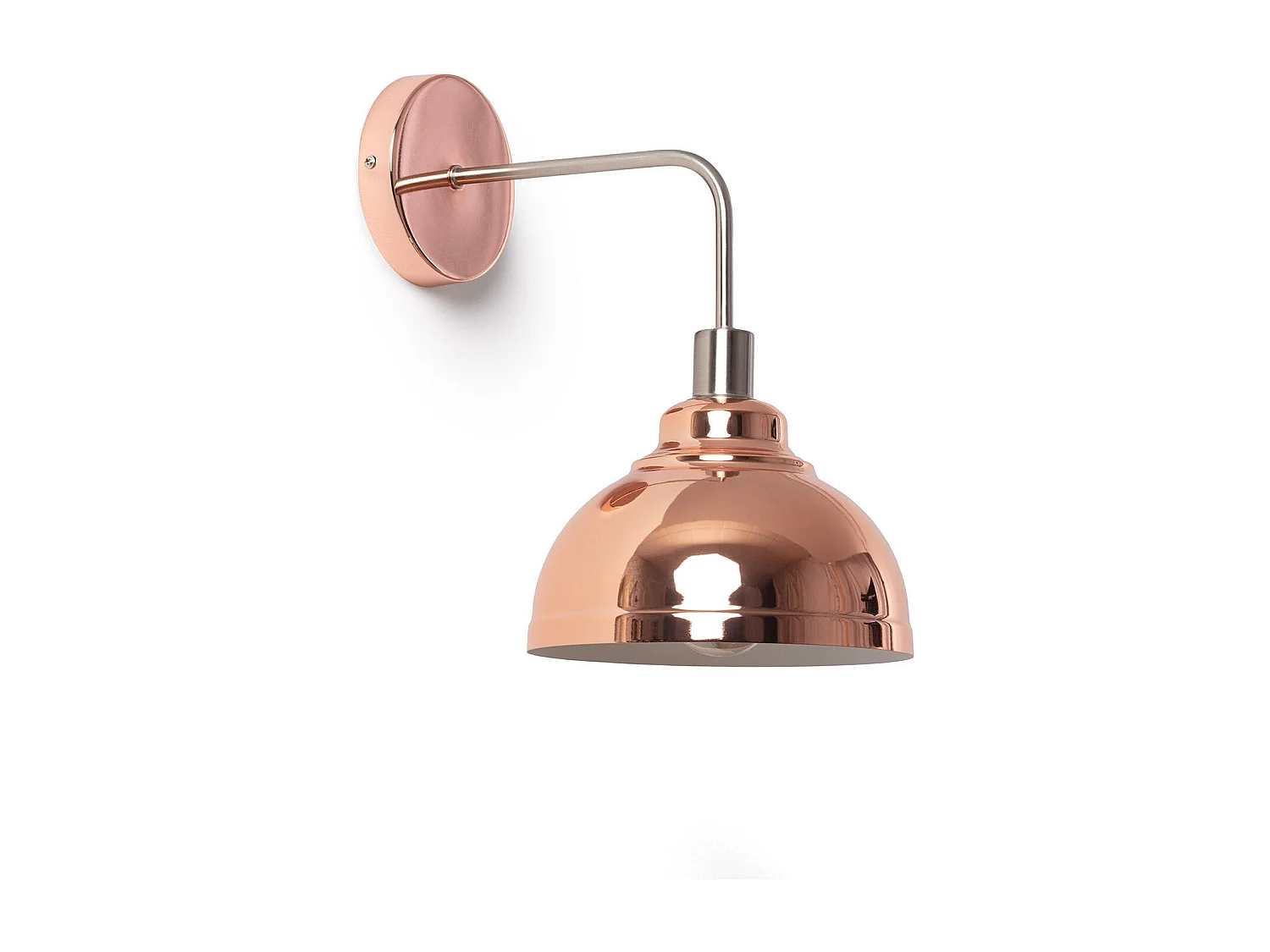 Applique Murale Métal 1 Spot Saloon pour ampoule E14 Laiton