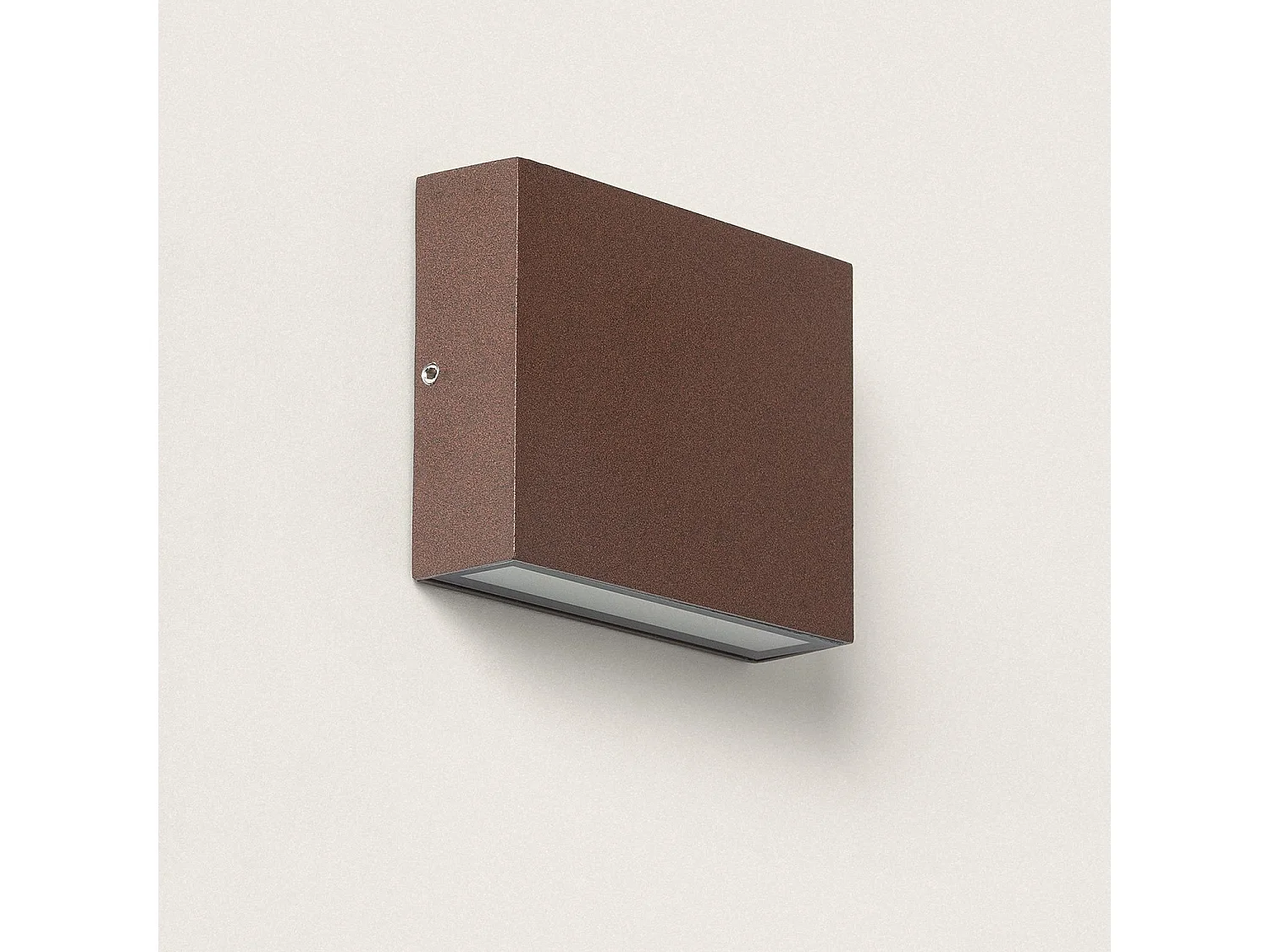 Aplique de Pared Exterior LED 7W Aluminio Iluminación Doble Cara CCT Seleccionable Brooky S Óxido