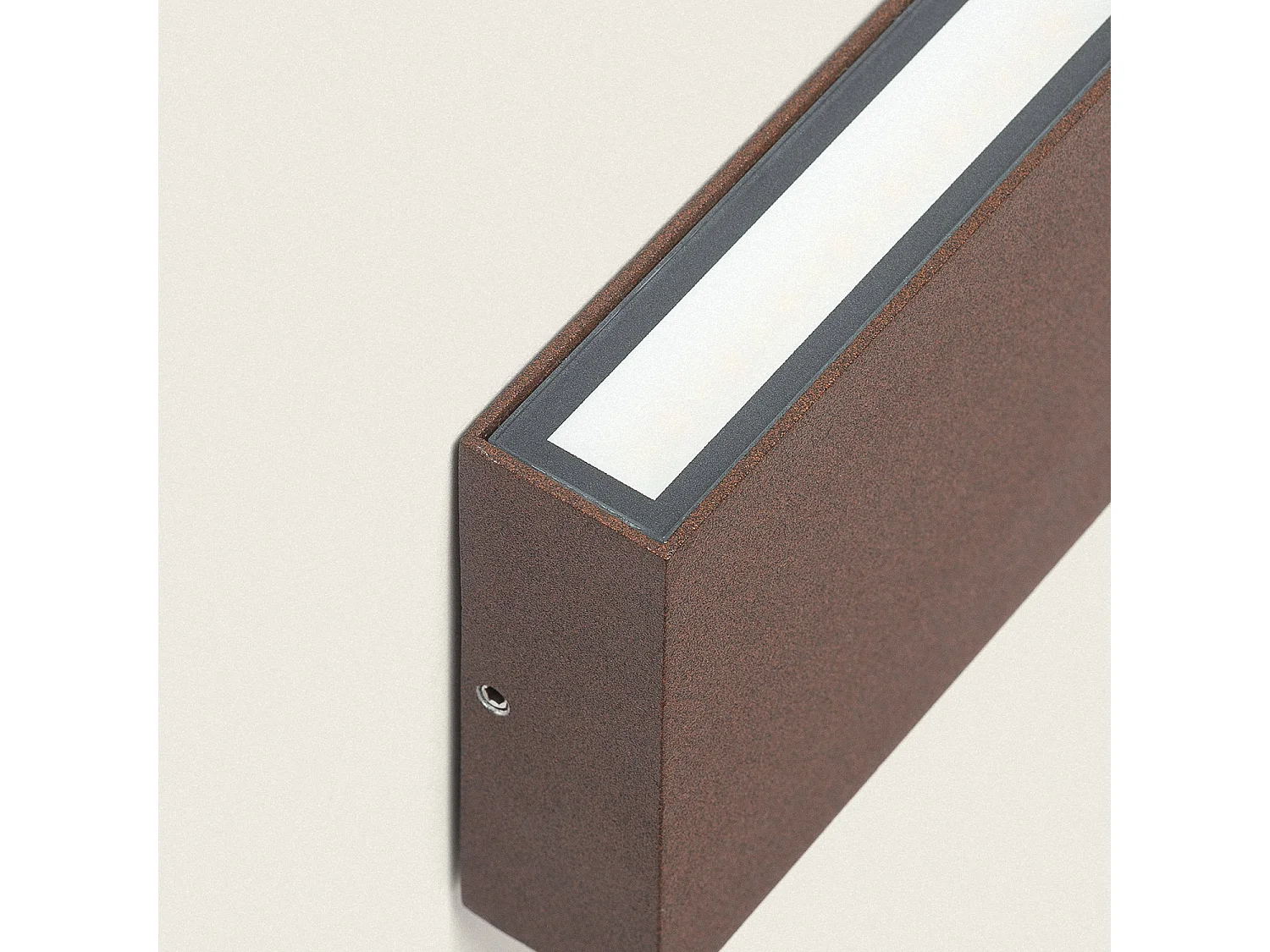 Aplique de Pared Exterior LED 7W Aluminio Iluminación Doble Cara CCT Seleccionable Brooky S Óxido