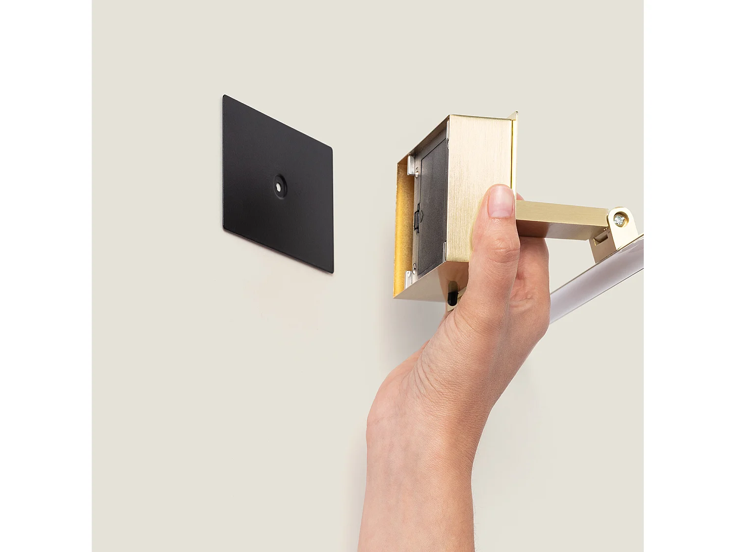 Aplique para Cuadros LED 1.8W Slimlight con Mando Dorado