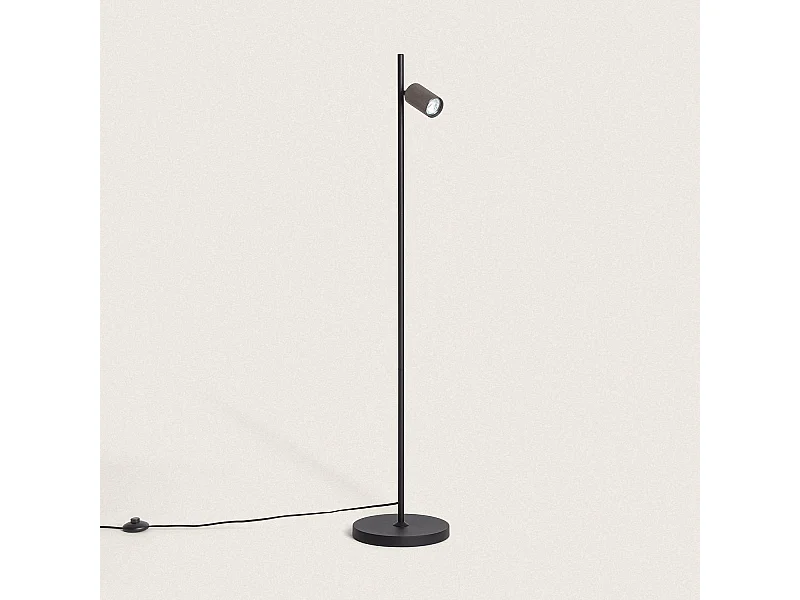 Lampada da Terra Alluminio Breixo Nero