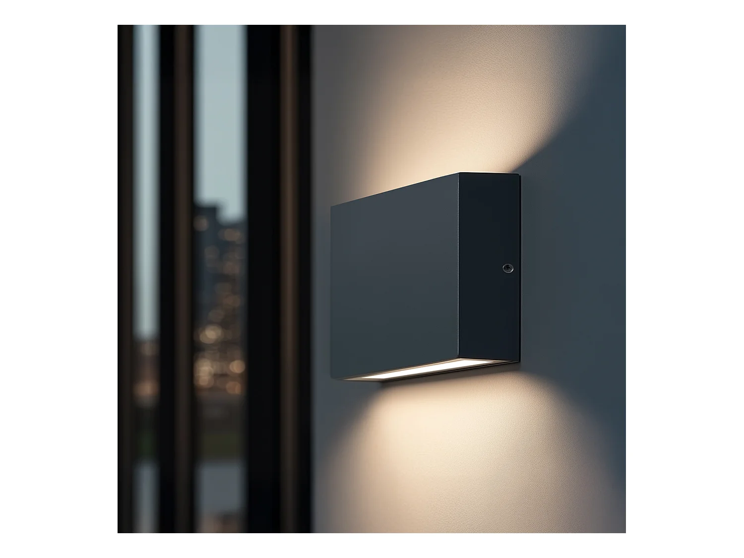 Applique da Parete per Esterno LED 7W Alluminio Illuminazione Doppia Luce CCT Selezionabile Brooky S Antracite