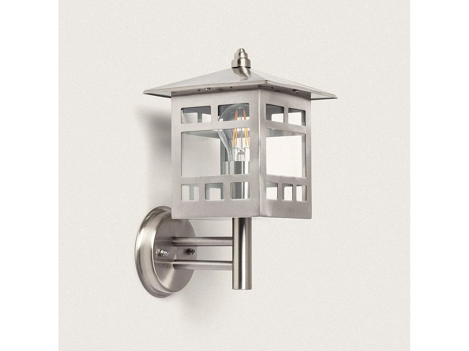 Applique Murale en Acier Inoxydable Idun Argent