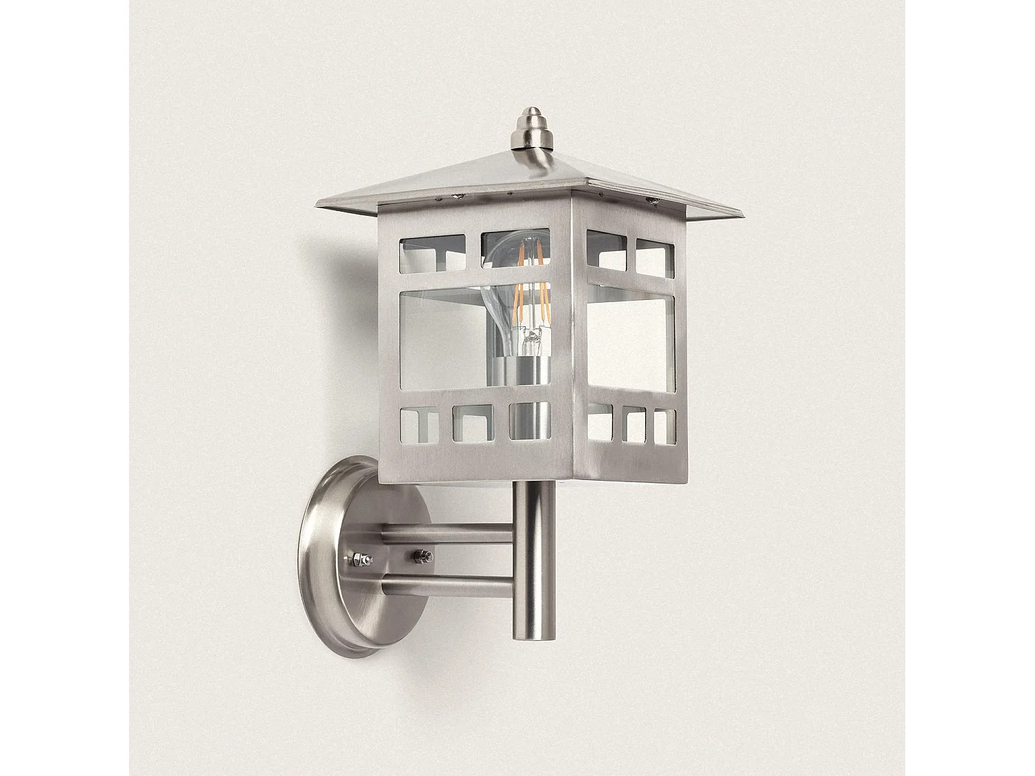 Applique Murale en Acier Inoxydable Idun Argent