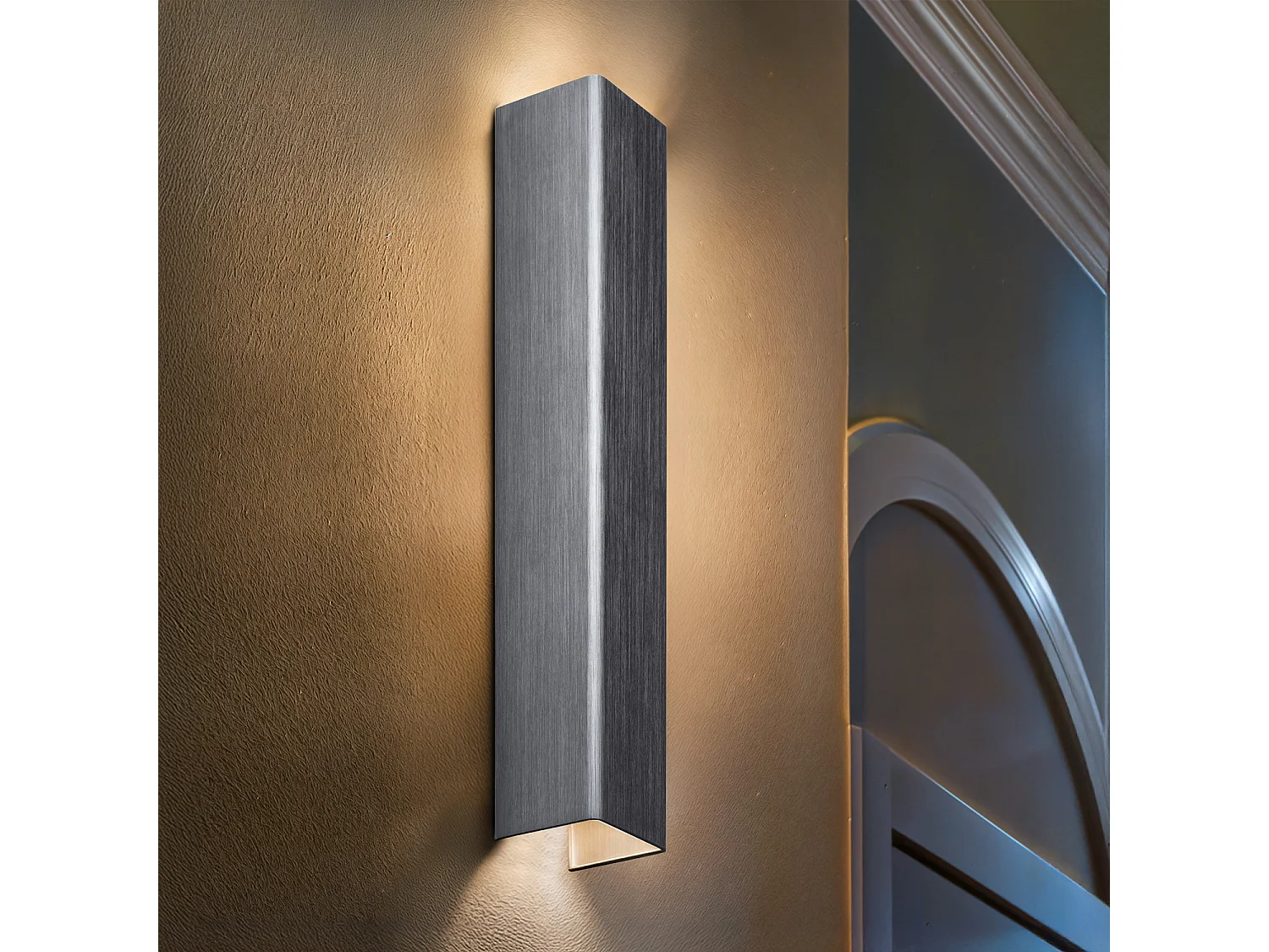 Aplique de Pared LED 12W Metal Columbus L Plateado