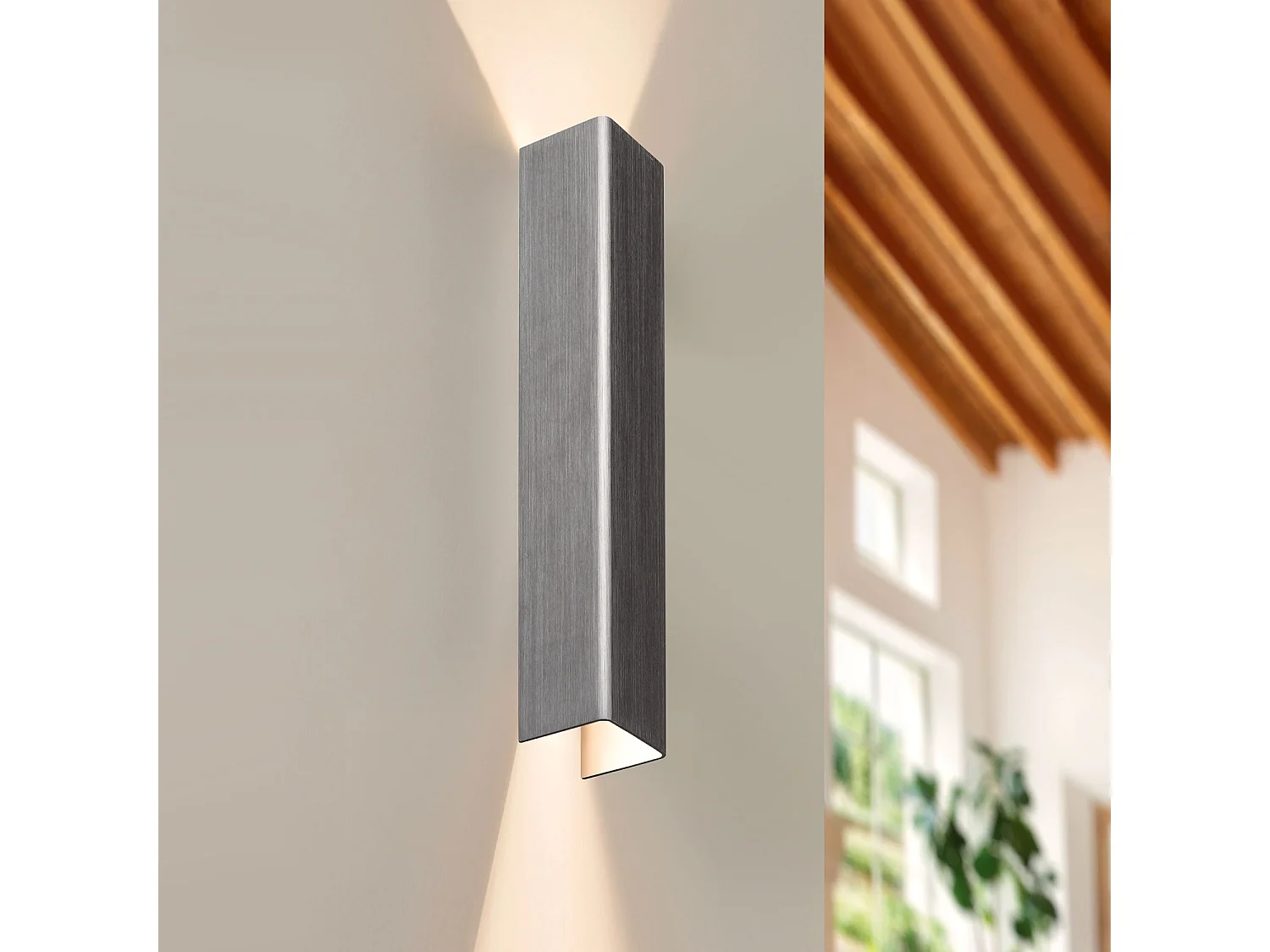 Aplique de Pared LED 12W Metal Columbus L Plateado