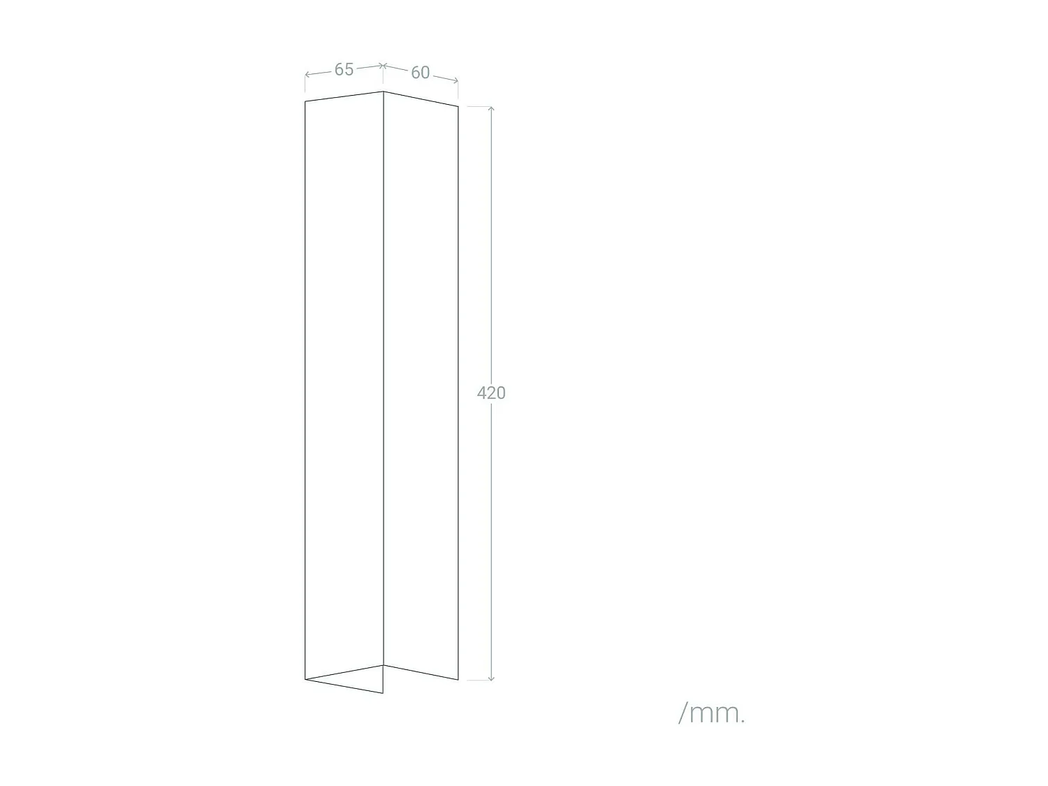 Aplique de Pared LED 12W Metal Columbus L Plateado