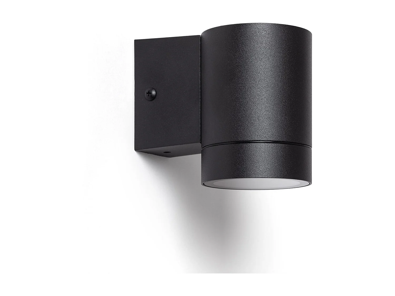 Aplique de Pared Exterior Aluminio Negro Oakham Negro