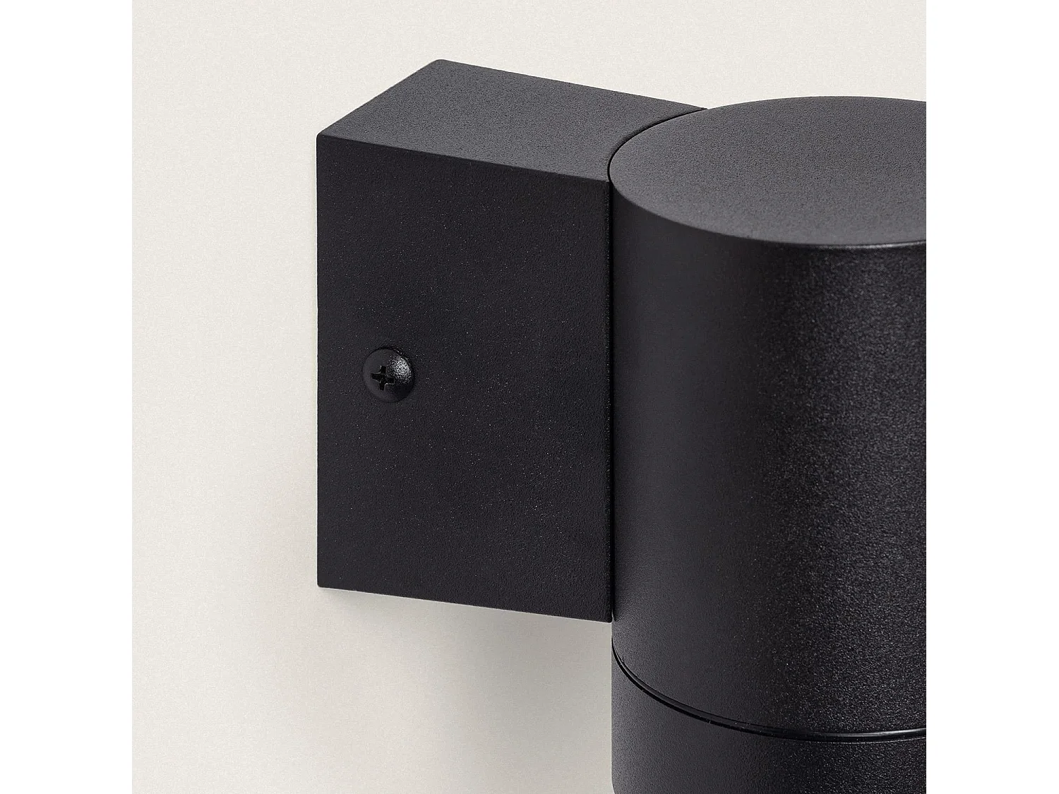 Aplique de Pared Exterior Aluminio Oakham Negro
