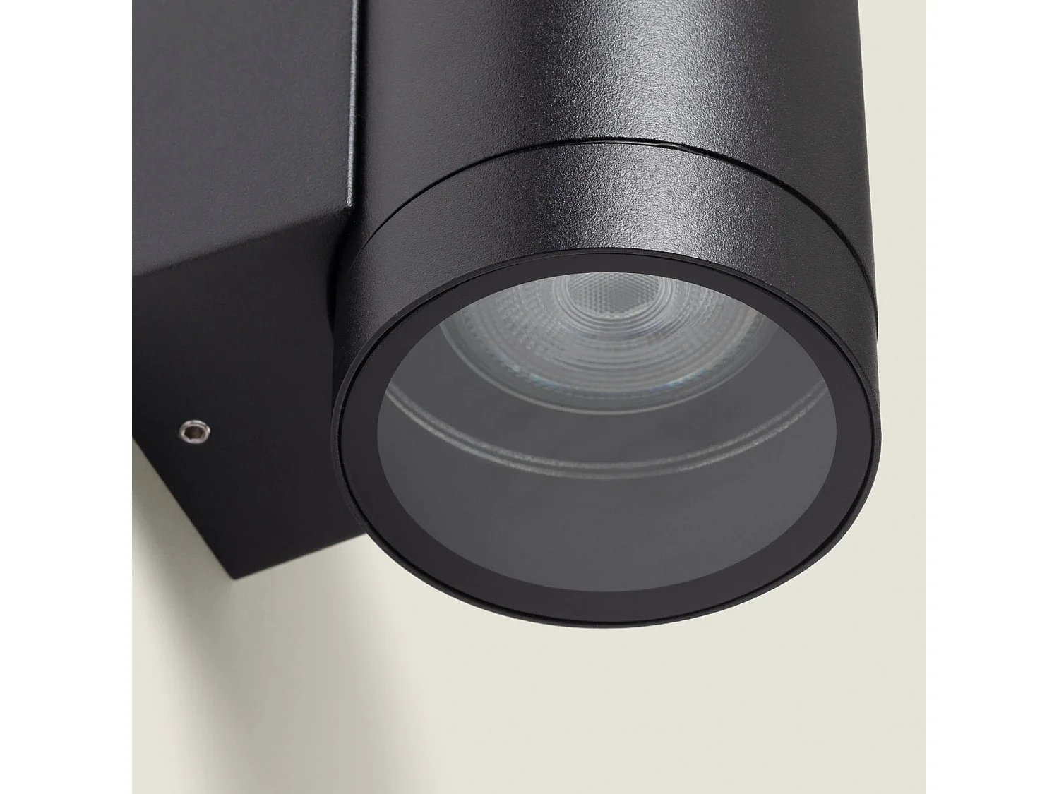 Aplique de Pared Exterior Aluminio Oakham Negro
