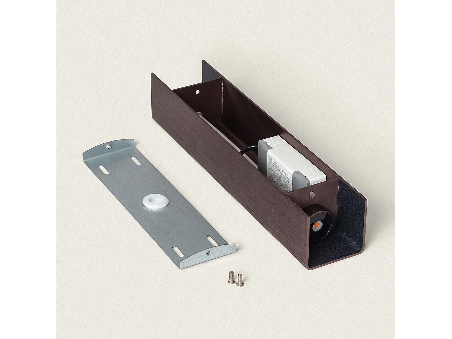 Applique Murale LED 12W Métal Columbus M Bronze