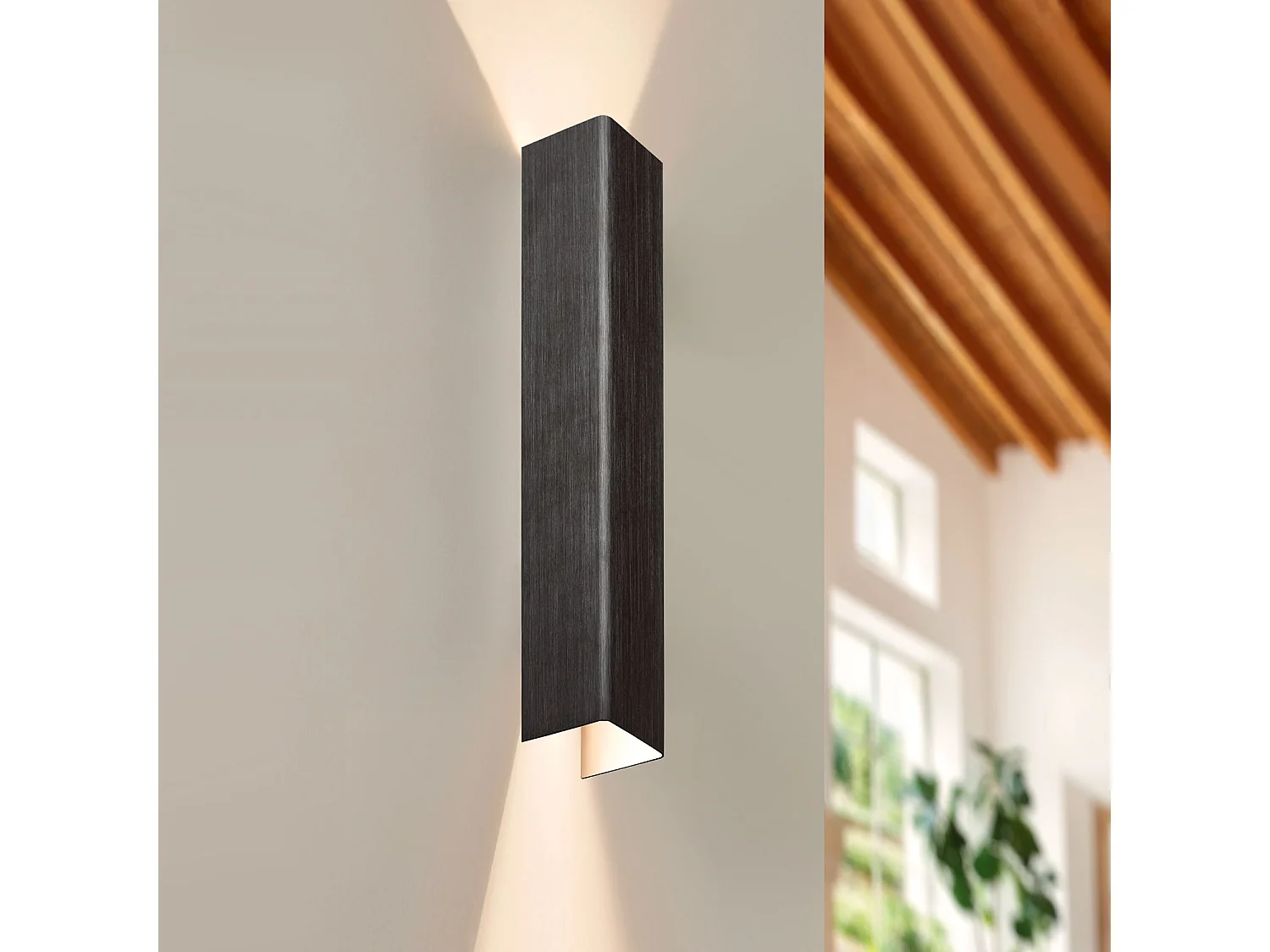 Aplique de Pared LED 12W Metal Columbus L Negro