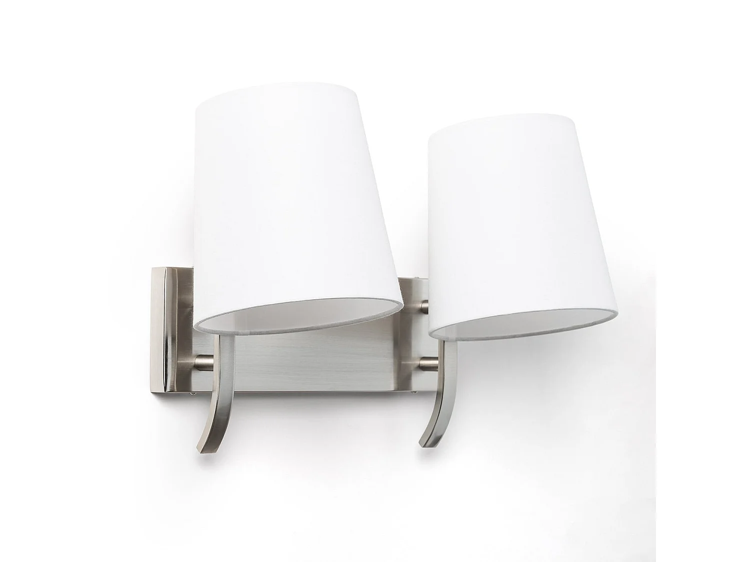 Lampada da Parete Metallo 2 Faretti Eikho Bianco