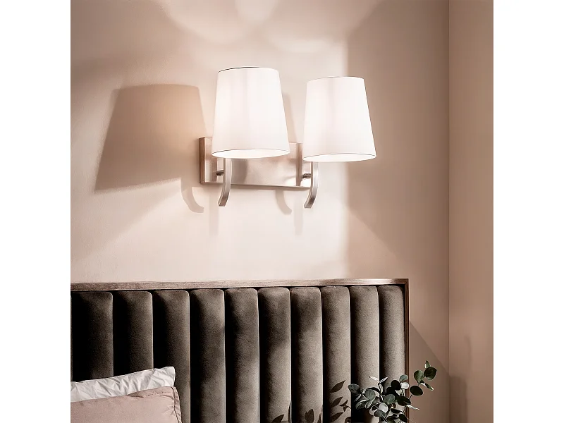 Applique Murale Métal 2 Spots Eikho Blanc