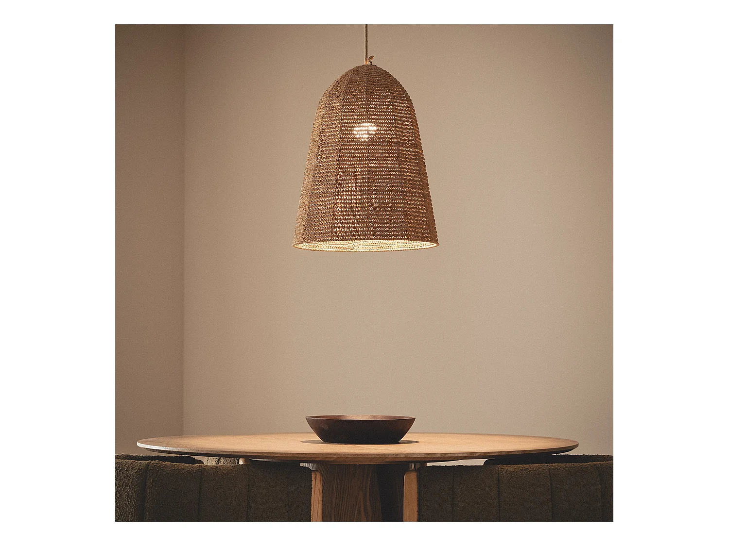 Suspension Rafia Behati ILUZZIA Textile naturel