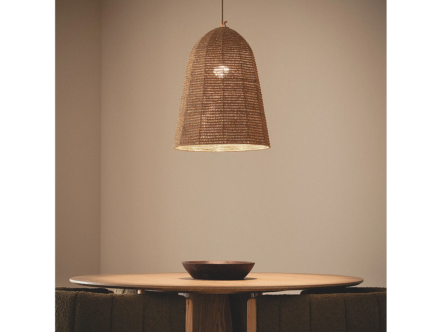 Suspension Rafia Behati ILUZZIA Textile naturel