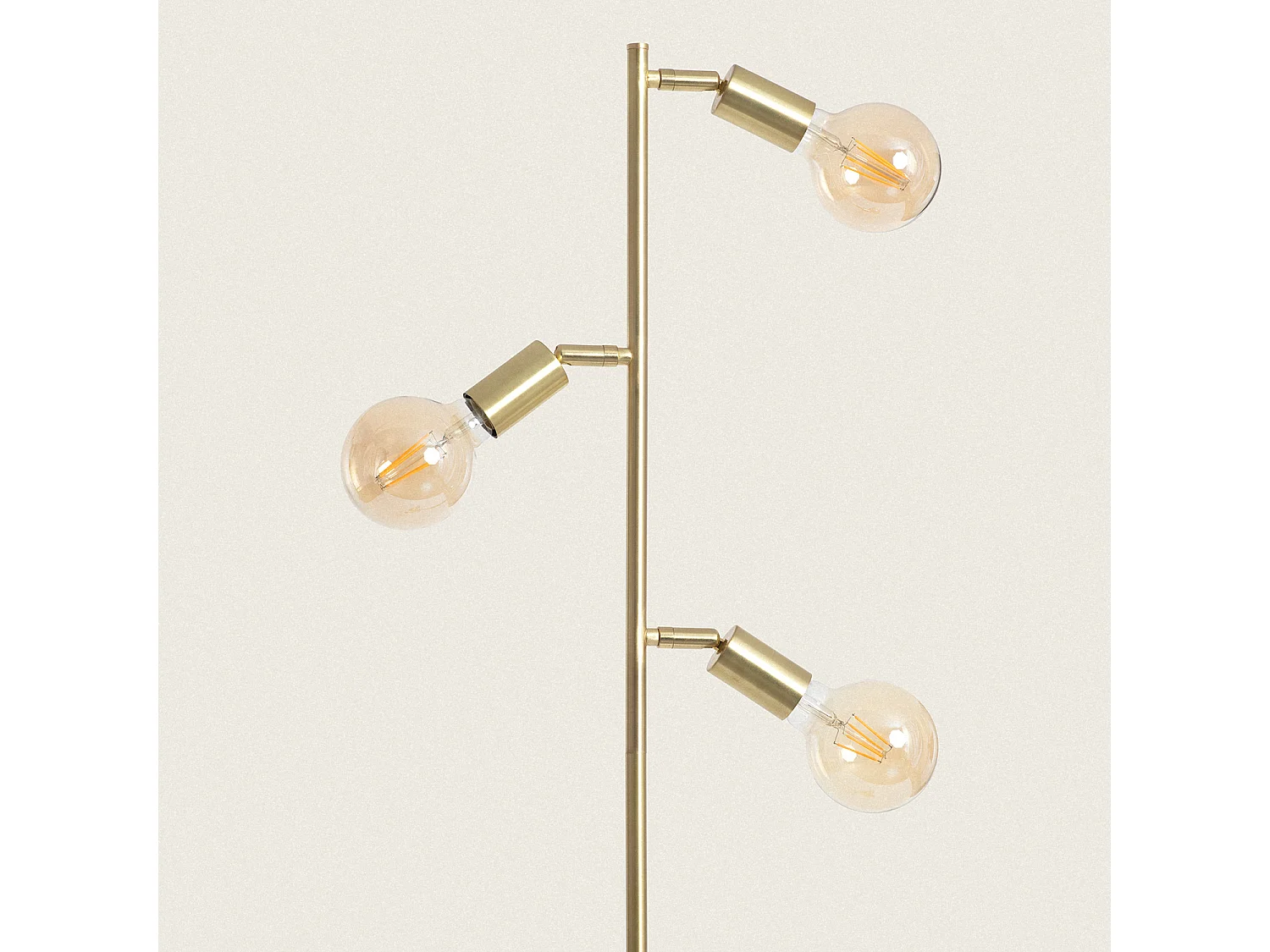 Lámpara de Pie Metal Aratz 3 Focos Dorado