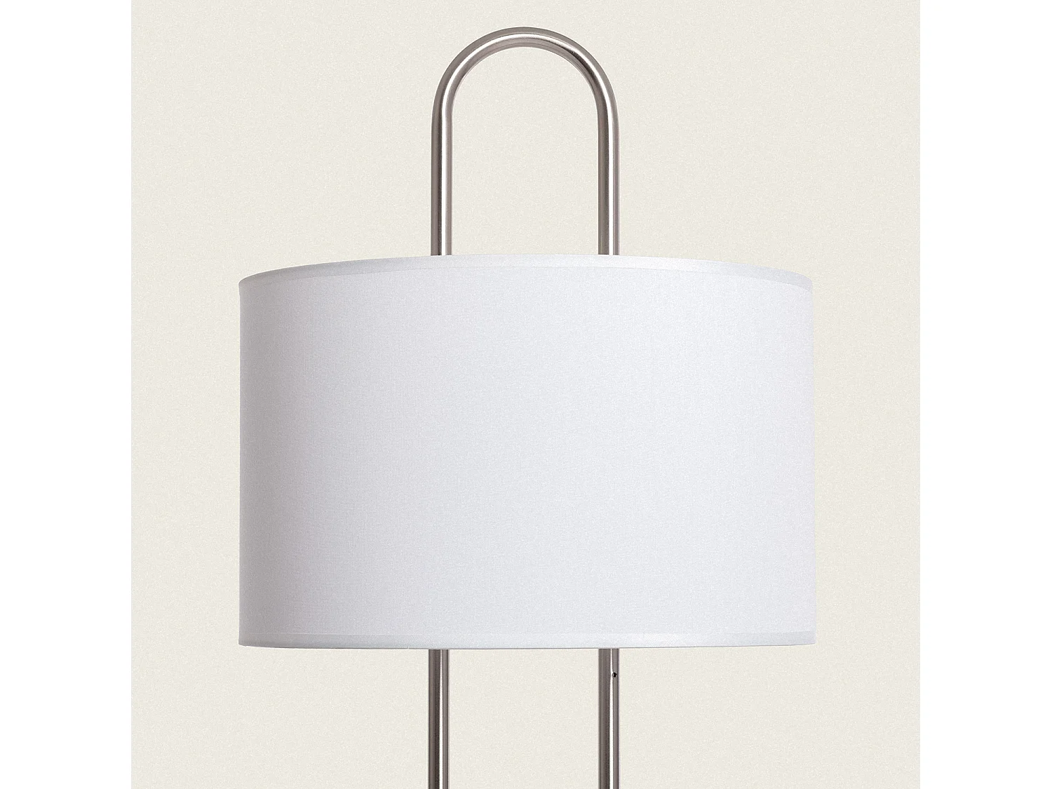 Lampadaire Métal et Tissu Duque Blanc