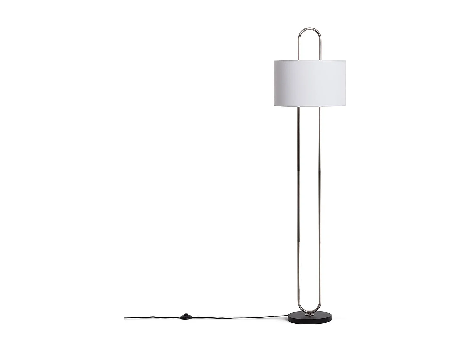 Lampadaire Métal et Tissu Duque Blanc