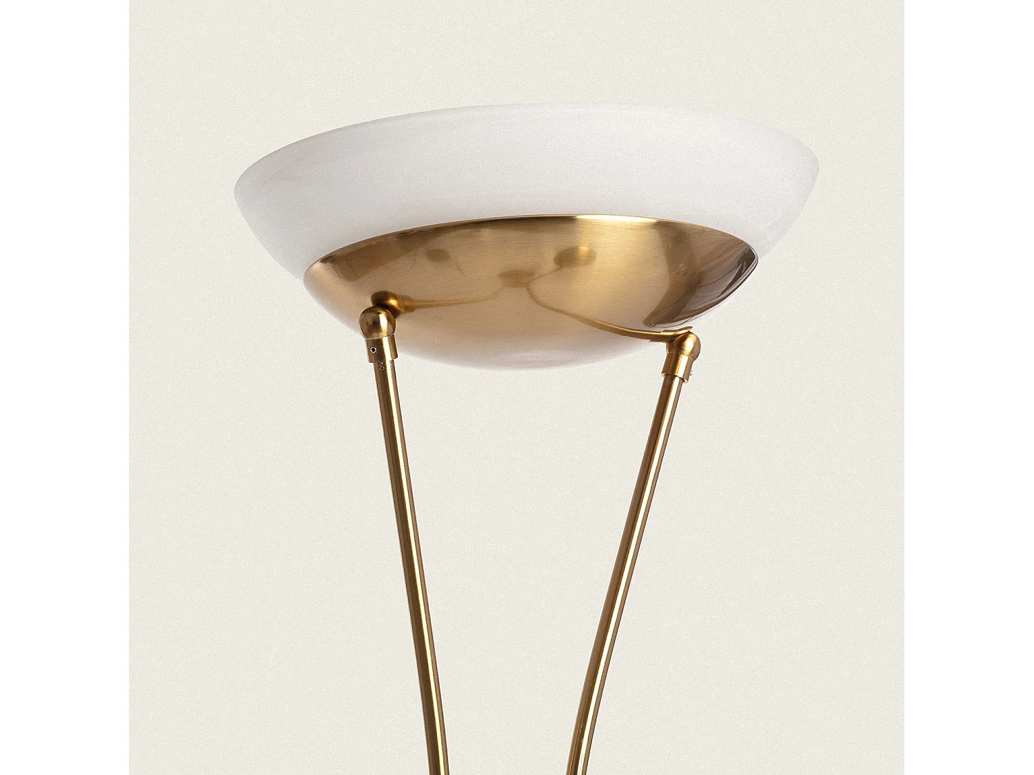 Lampadaire avec LED de Lecture Métal Ethan Doré