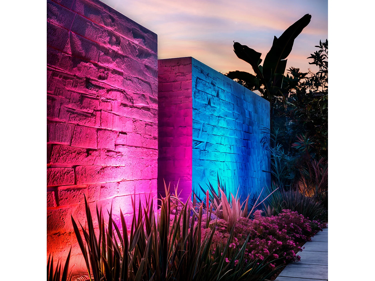 Foco Proyector LED 30W RGBW con Mando IR IP65 RGBW