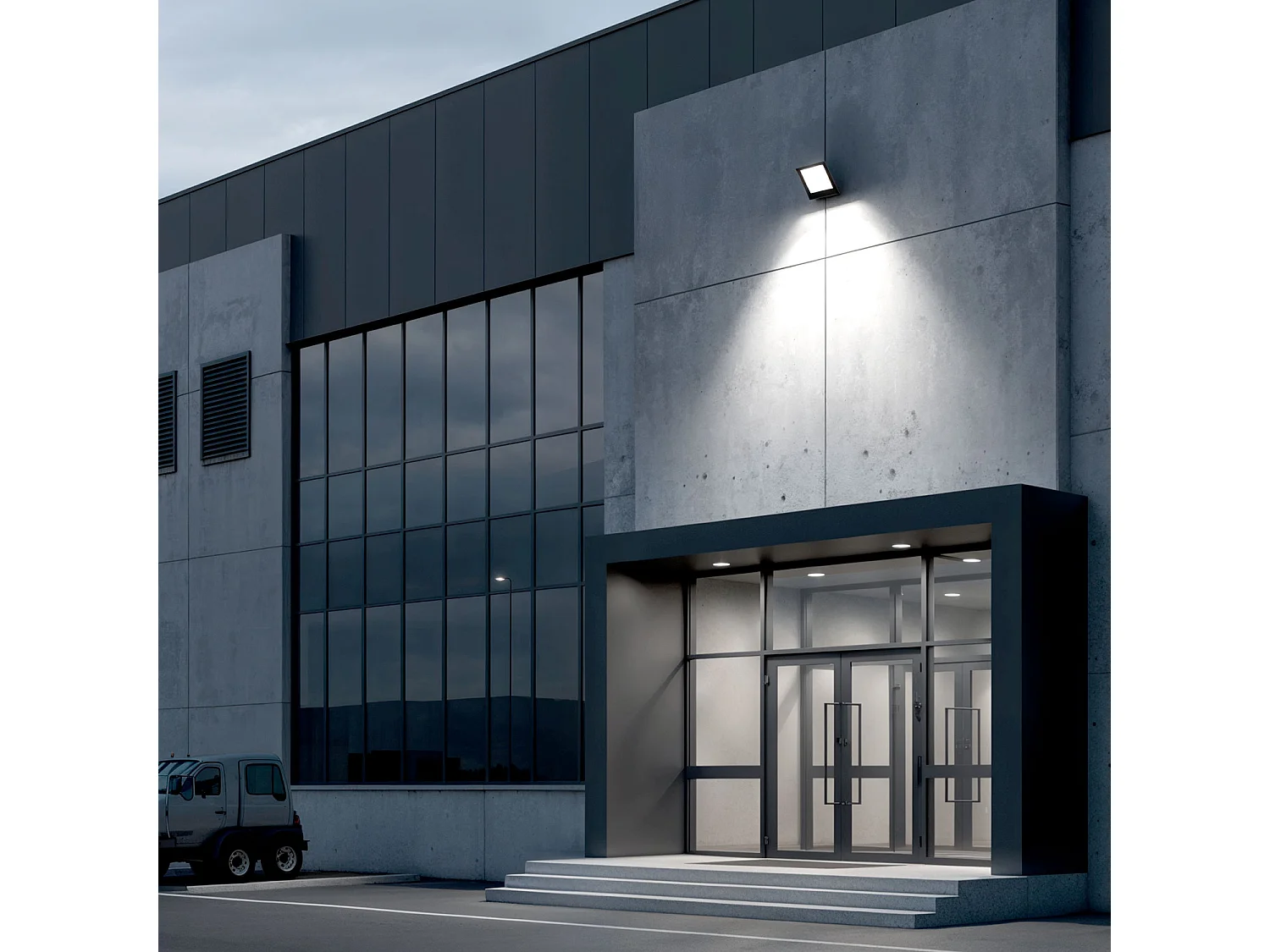 Proiettore LED 200W Regolabile TRIAC 170 lm/W IP65 ELEGANCE Slim PRO Nero Bianco Naturale 60º 4000K