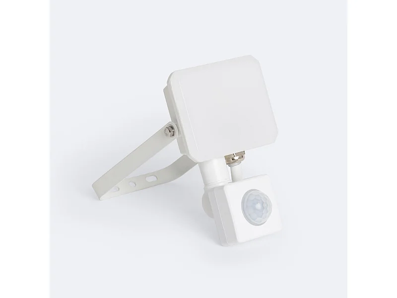 Proiettore LED 10W con Sensore PIR IP65 Bianco 4500K Bianco Naturale