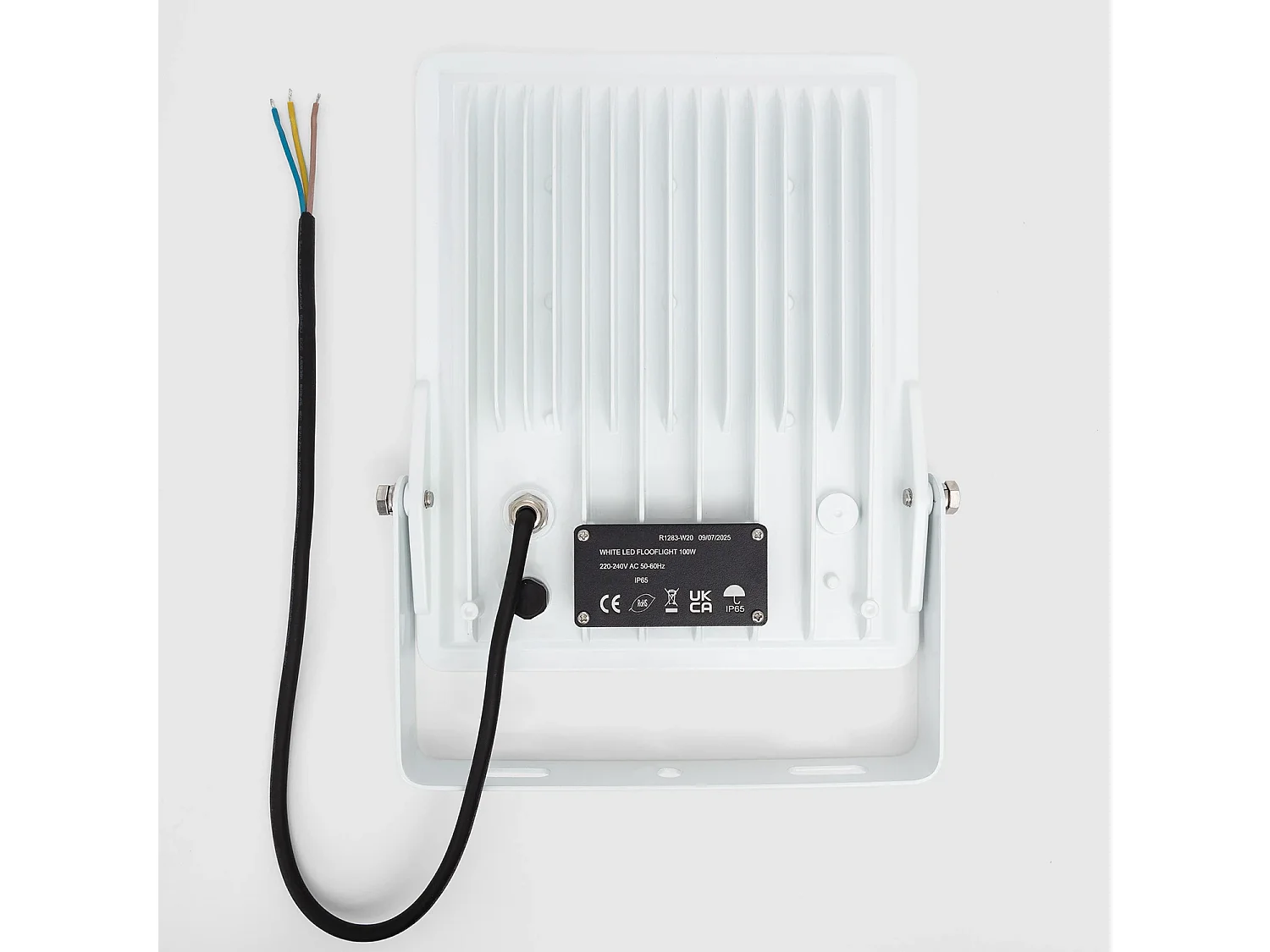 Projecteur LED 100W Dimmable TRIAC 170 lm/W IP65 ELEGANCE Slim PRO Blanc 3000K 60º Blanc chaud