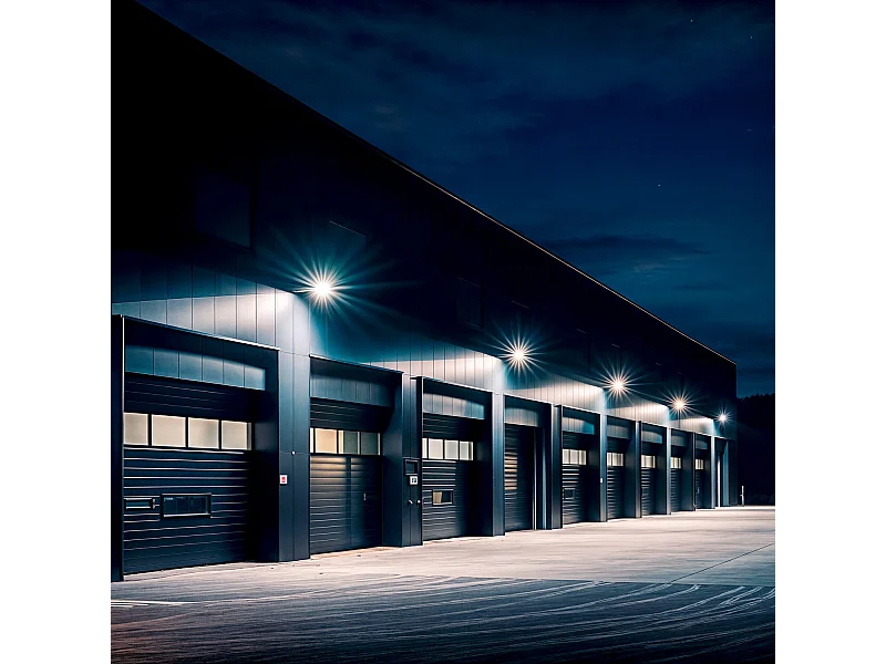 Projecteur LED 200W Dimmable 0-10V 170 lm/W IP65 ELEGANCE Slim PRO Noir 4000K Asymétrique 120ºx50º Blanc neutre