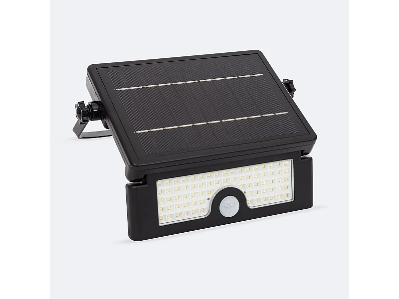 Proiettore LED Solar 6W IP54 con Sensore di Movimento PIR e Crepuscolare 4000K Bianco Naturale