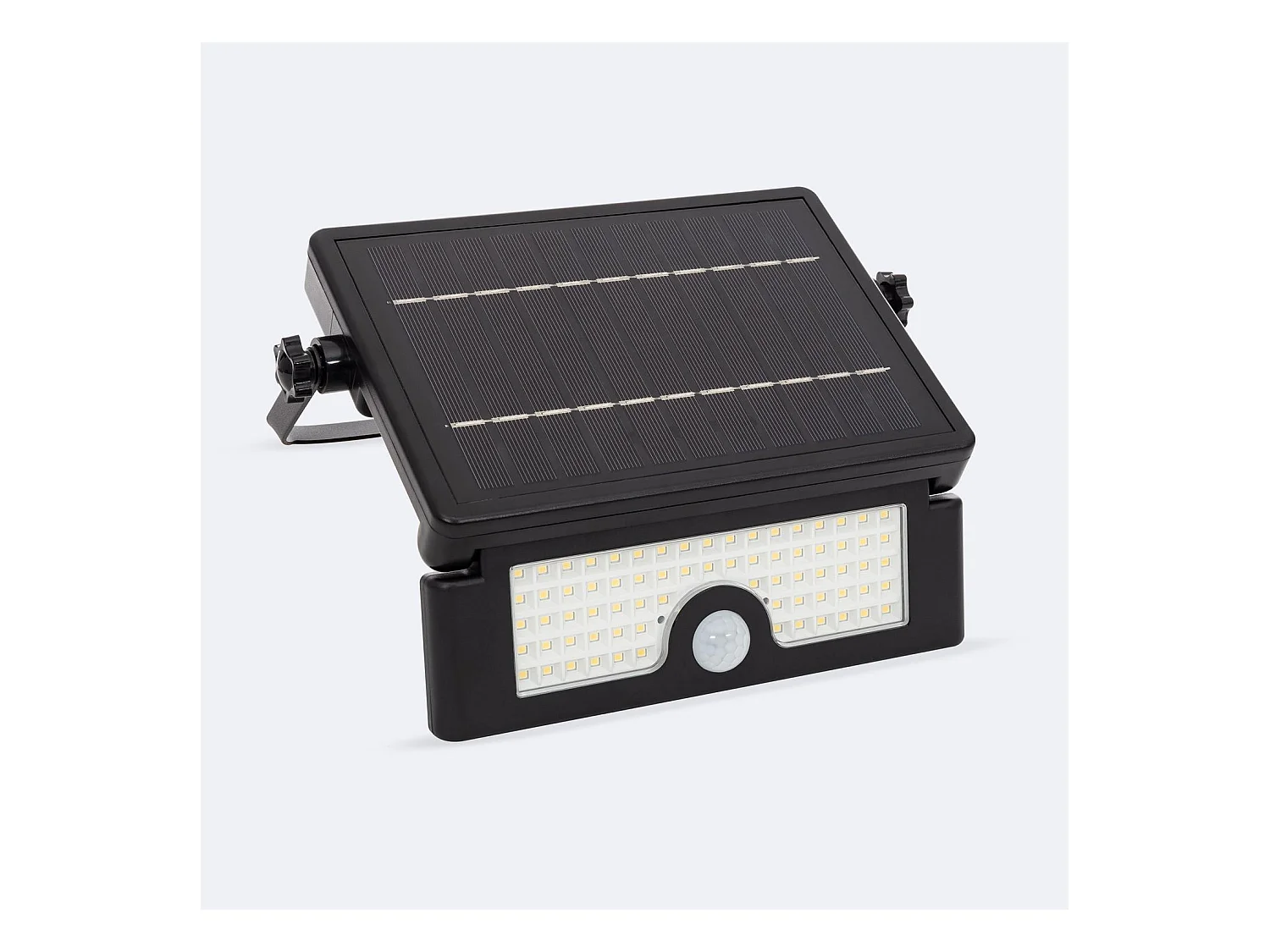 Projecteur LED Solaire 6W IP54 avec Détecteur de Mouvement PIR et Crépusculaire 4000K Blanc neutre