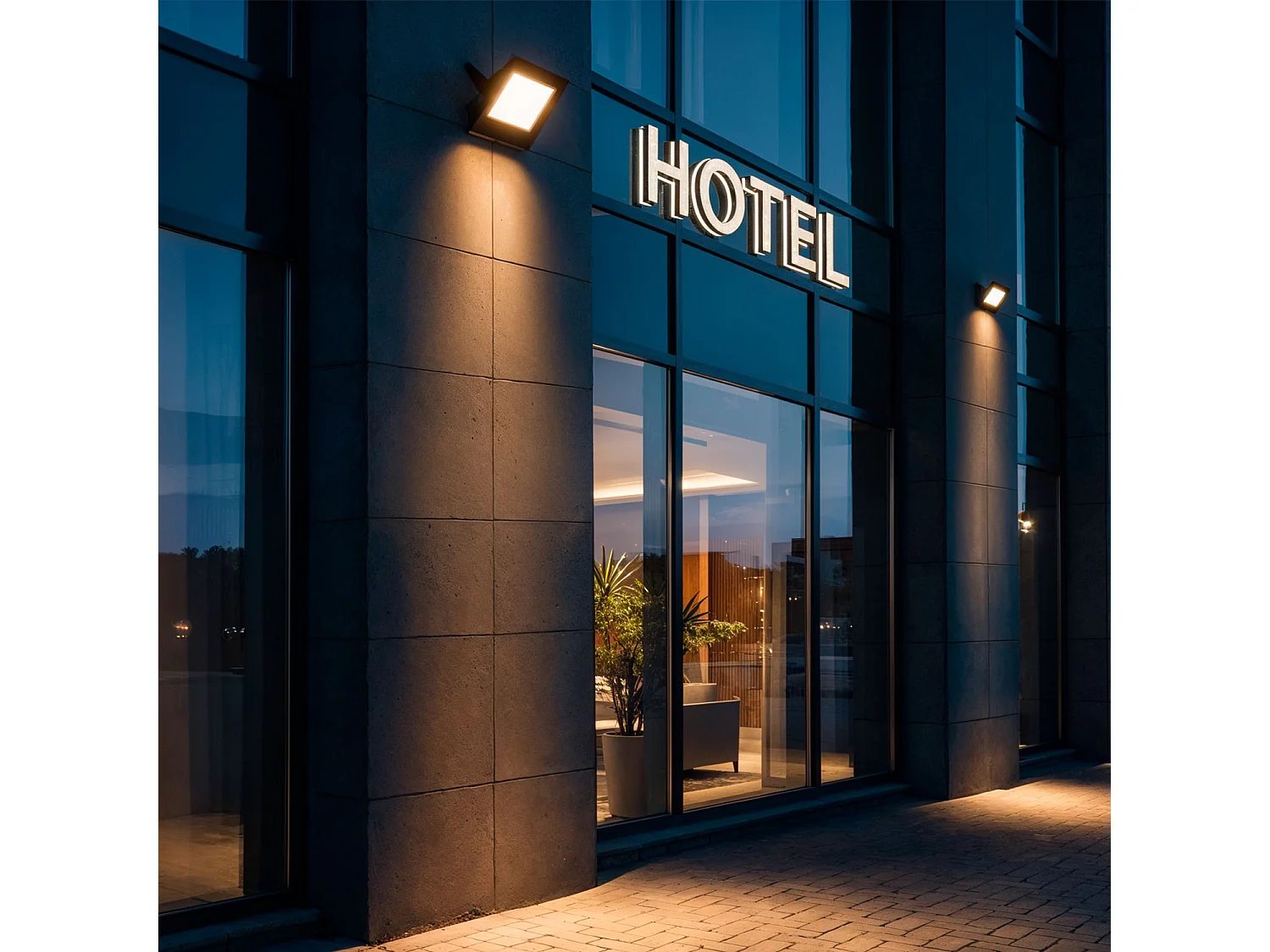 Projecteur LED 150W Dimmable TRIAC 170 lm/W IP65 ELEGANCE Slim PRO Noir 3000K 30º Blanc chaud