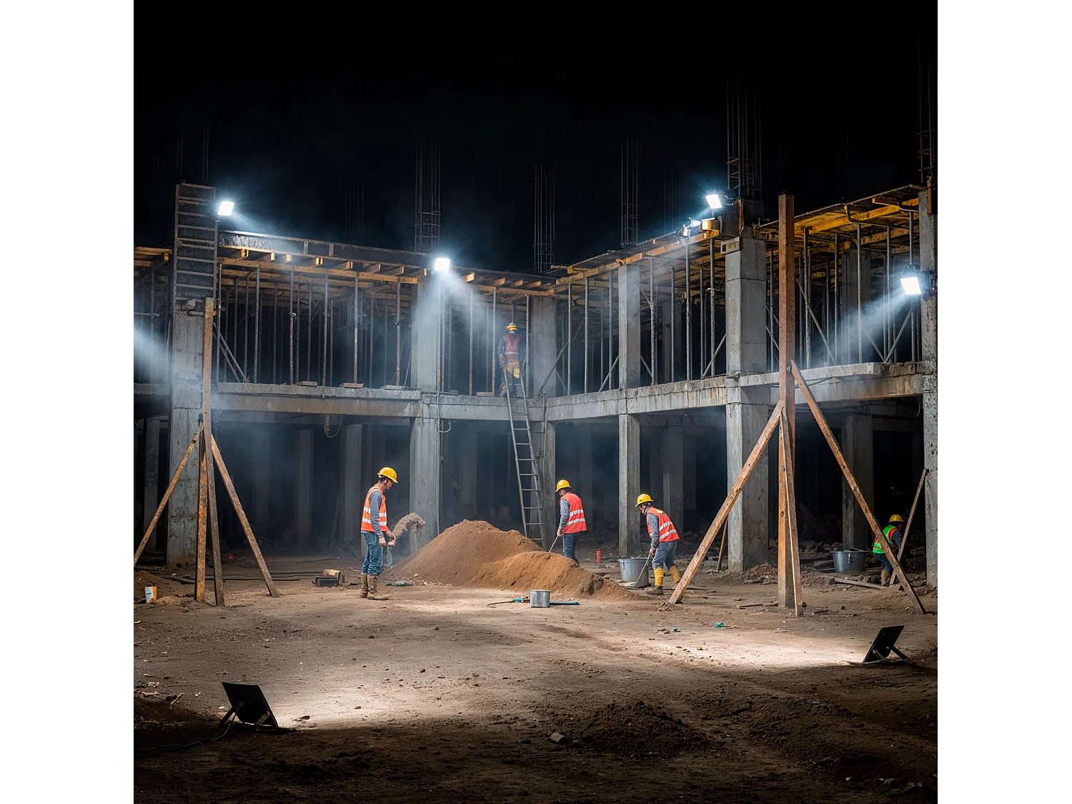 Foco Proyector LED 100W 170 lm/W IP65 ELEGANCE Slim PRO Negro 5000K 90º Blanco Frío