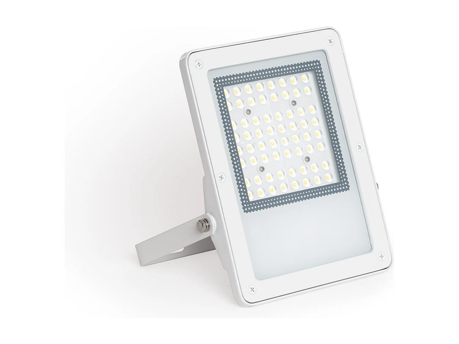Projecteur LED 50W Dimmable 0-10V 170 lm/W IP65 ELEGANCE Slim PRO Blanc 3000K Asymétrique 120ºx50º Blanc chaud
