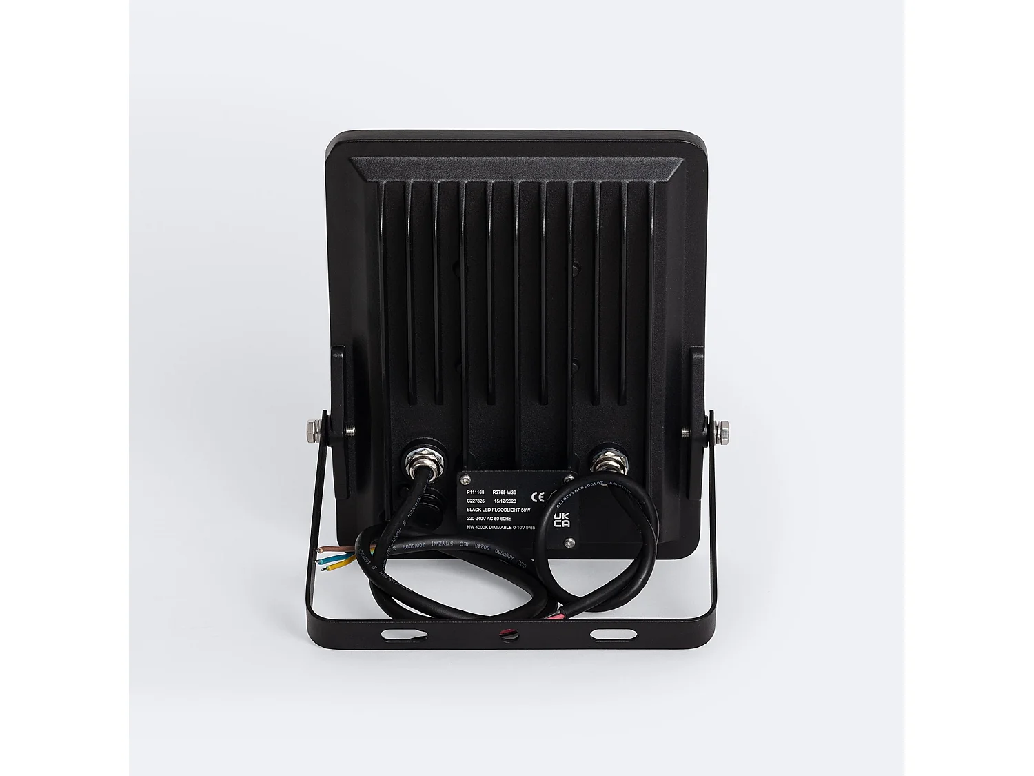 Foco Proyector LED 50W Regulable 0-10V 170 lm/W IP65 ELEGANCE Slim PRO Negro 3000K 90º Blanco Cálido