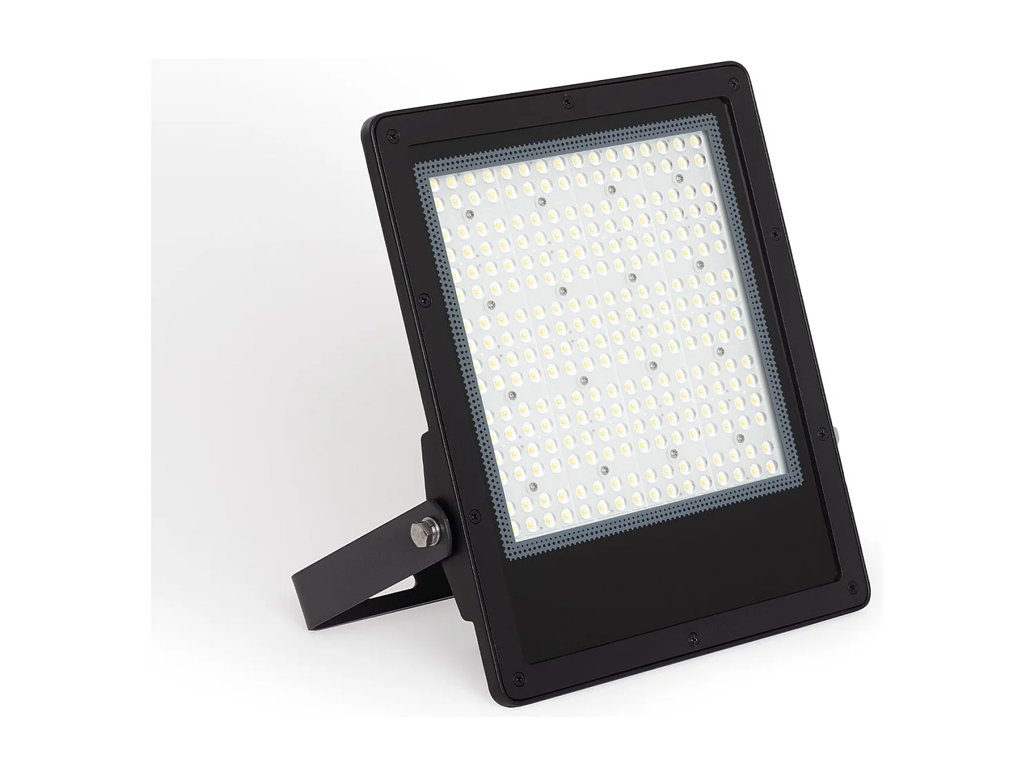 Projecteur LED 150W Dimmable 0-10V 170 lm/W IP65 ELEGANCE Slim PRO Noir 3000K Asymétrique 80ºx155º Blanc chaud