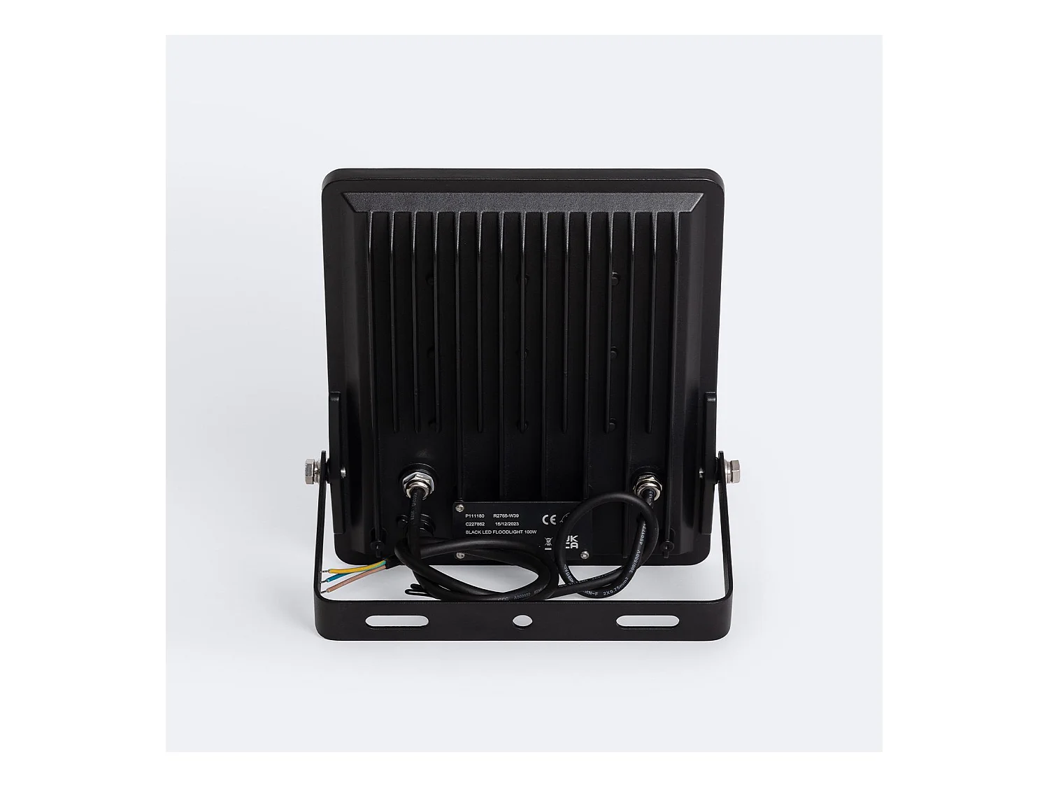 Projecteur LED 100W Dimmable 0-10V 170 lm/W IP65 ELEGANCE Slim PRO Noir 3000K 60º Blanc chaud