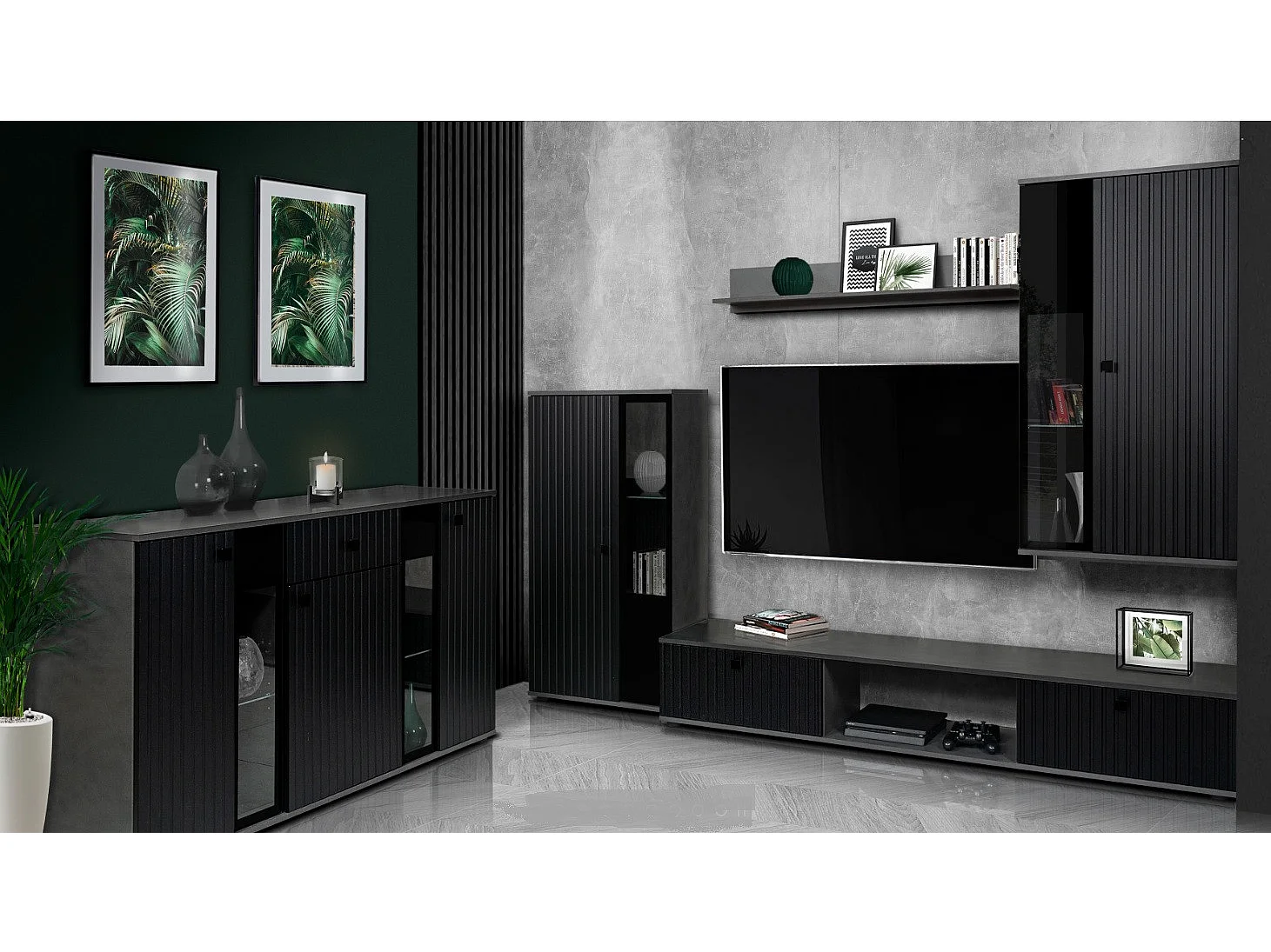 Salon complet CALI noir