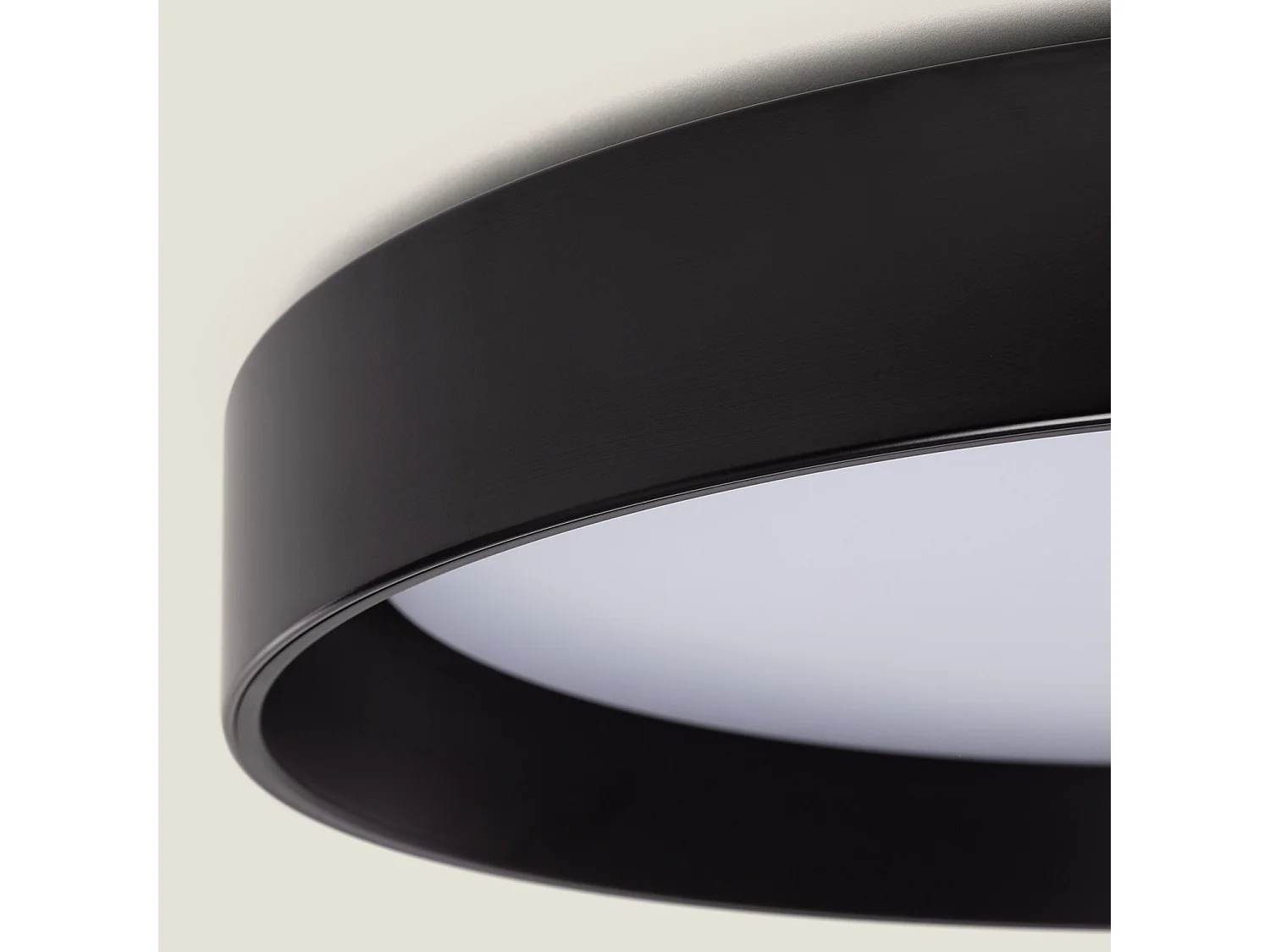 Plafón LED 30W Circular Metal Ø550 mm CCT Seleccionable Big Broadway Negro