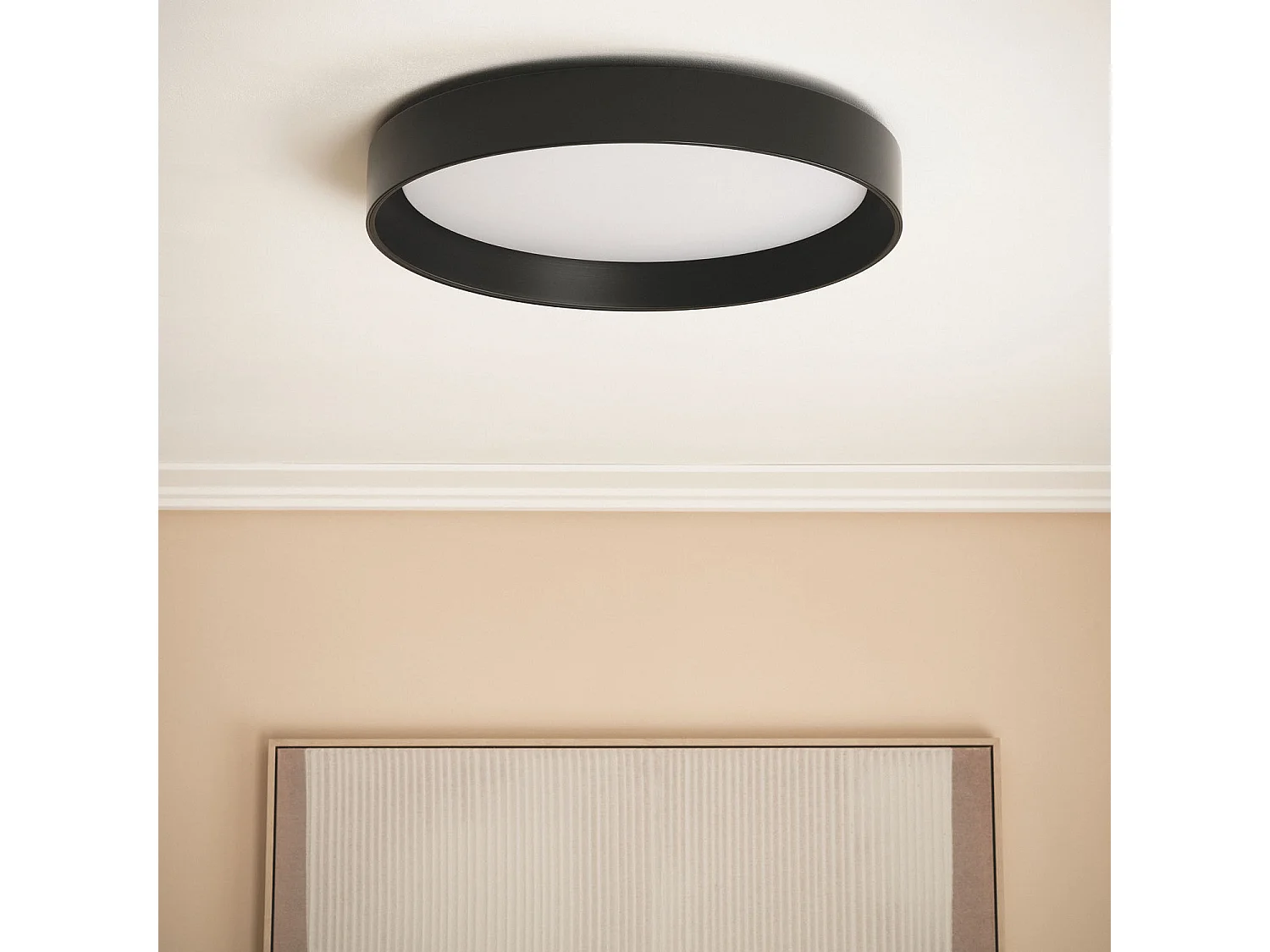 Plafón LED 30W Circular Metal Ø550 mm CCT Seleccionable Big Broadway Negro