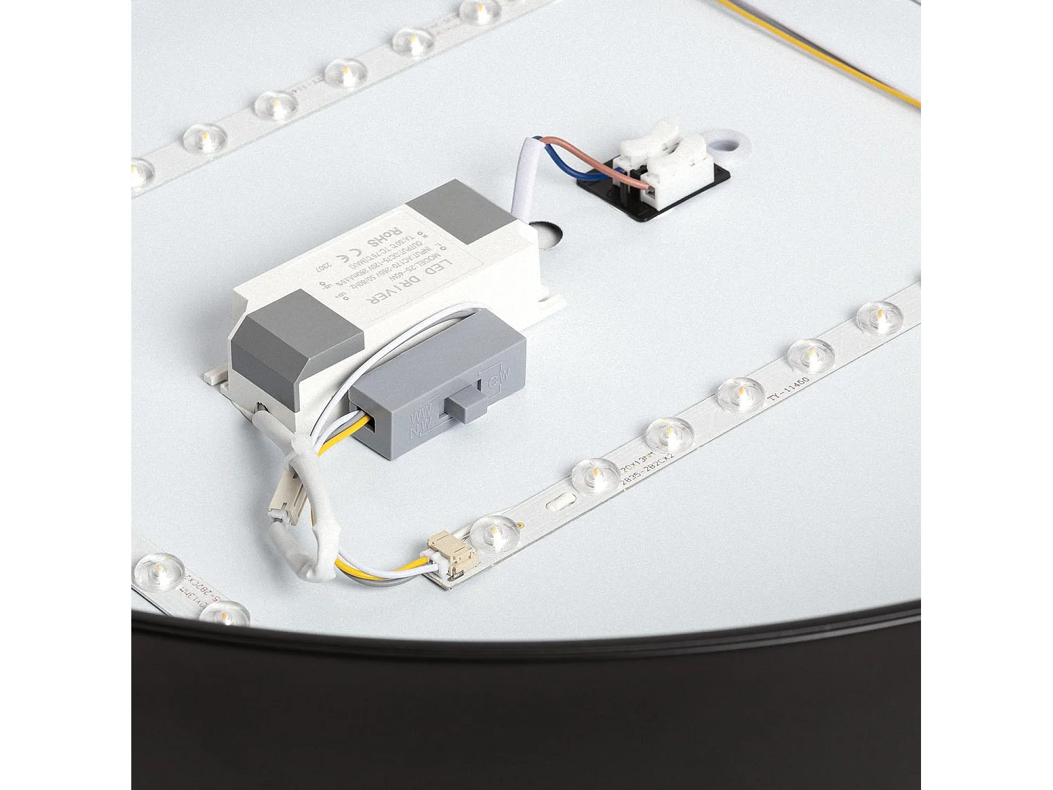 Plafón LED 30W Circular Metal Ø550 mm CCT Seleccionable Big Broadway Negro