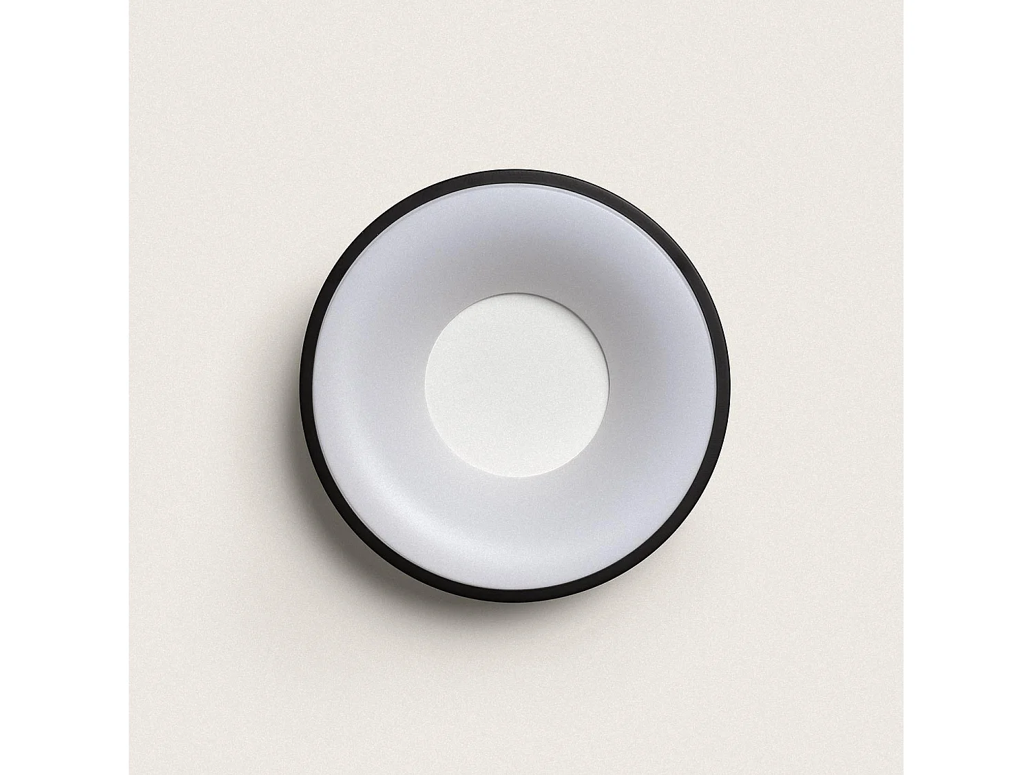 Plafonnier LED Rond 20W Métal Ø300 mm CCT Sélectionnable Jacob Noir