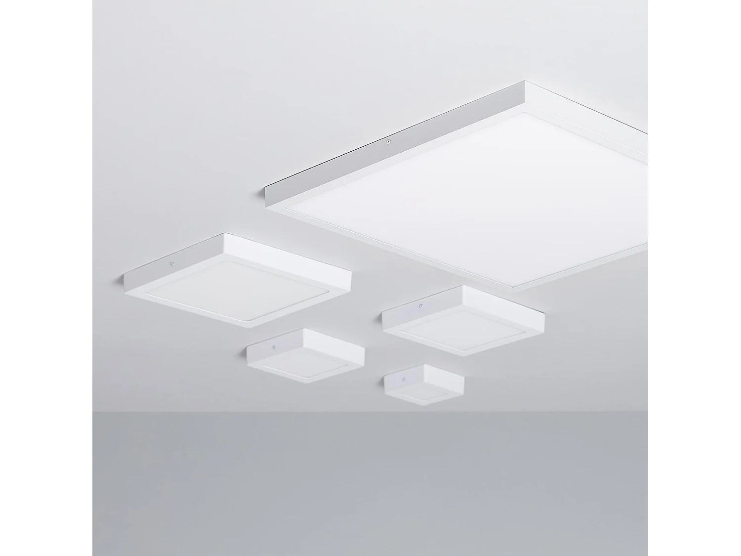 Plafoniera LED Quadrata 12W 170x170 mm 5000K Bianco Freddo