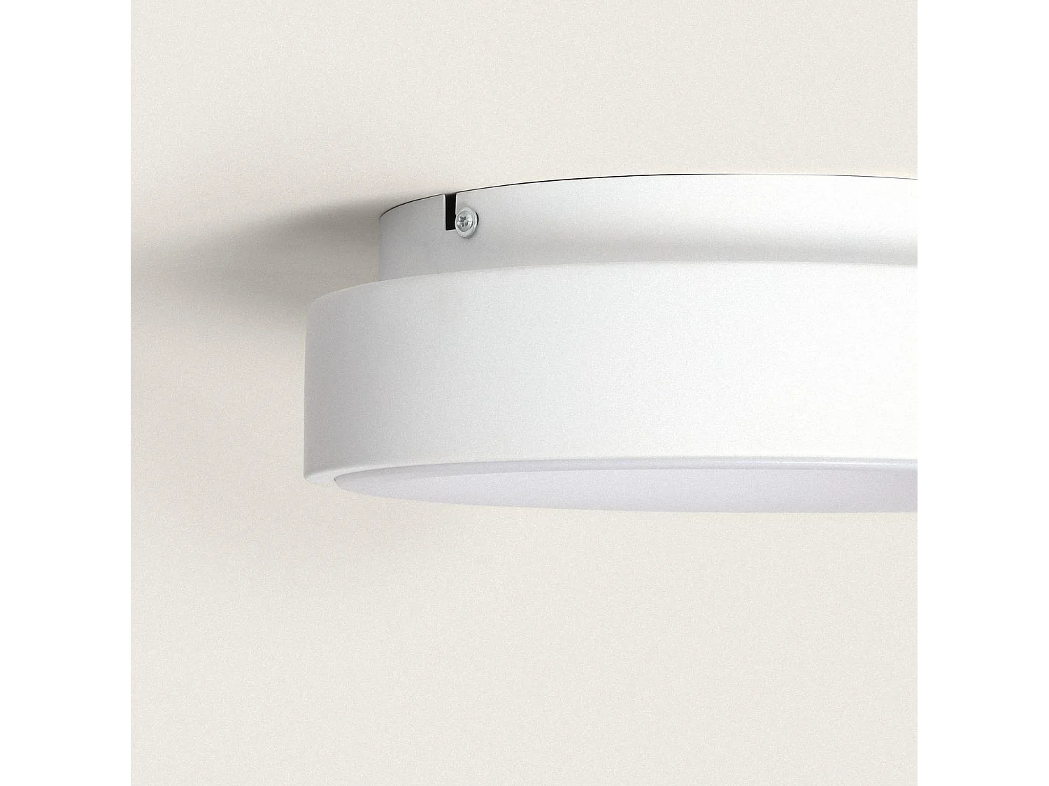 Plafoniera LED 20W Ø300 mm Circolare Metallo CCT Selezionabile Jacob Bianco