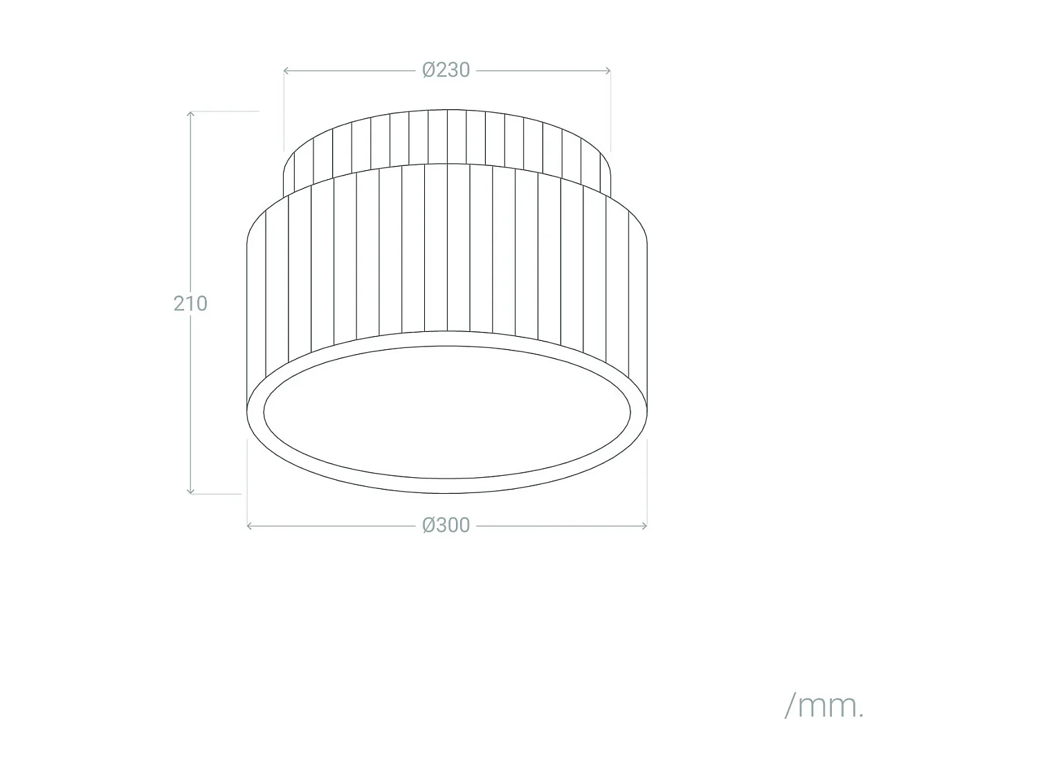 Plafonnier Plâtre Double Colum Blanc